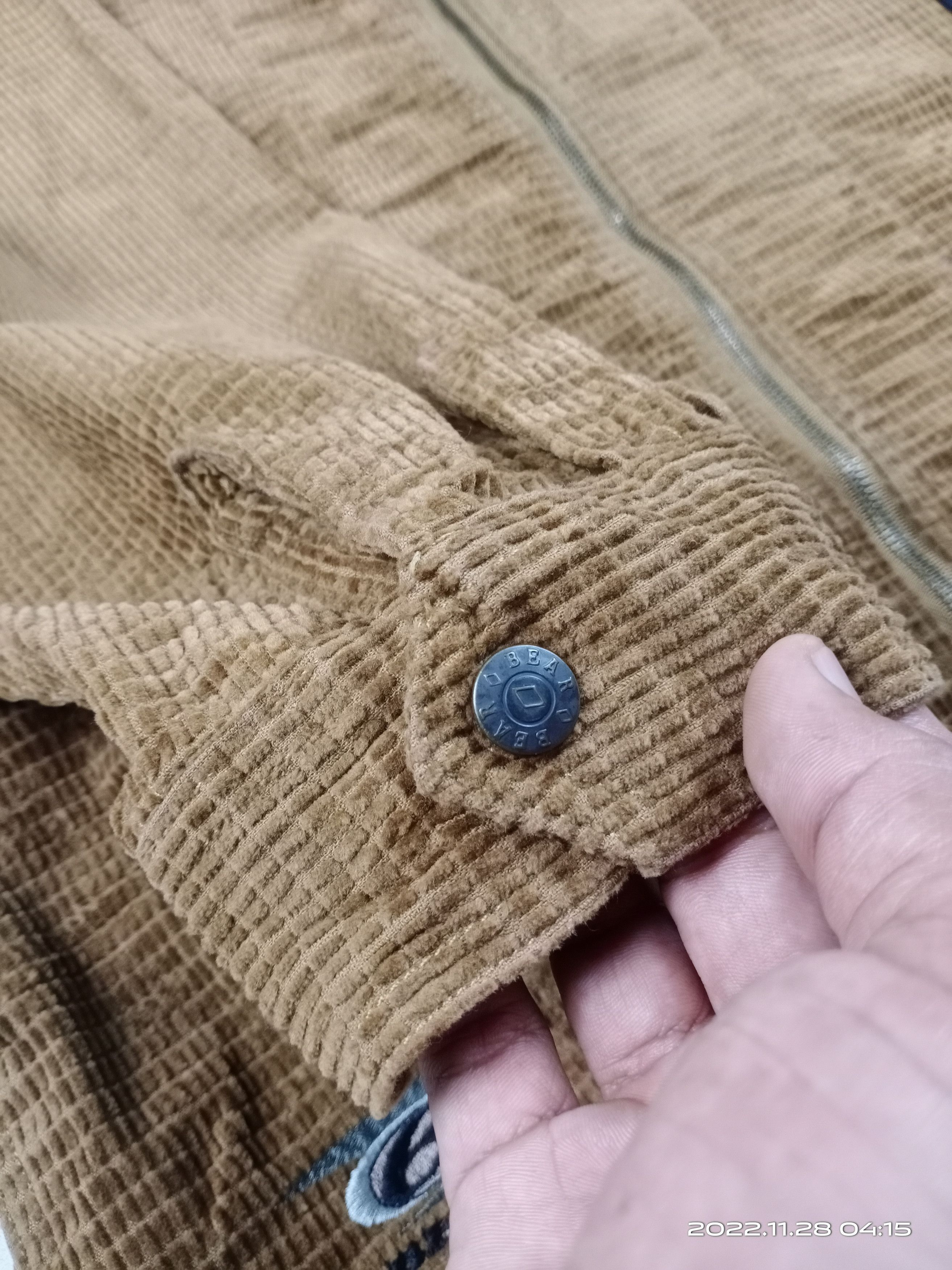 Vintage 💥RARE💥Vintage 70s Bear Corduroy Zipper Jacket Size US XL / EU 56 / 4 - 7 Thumbnail