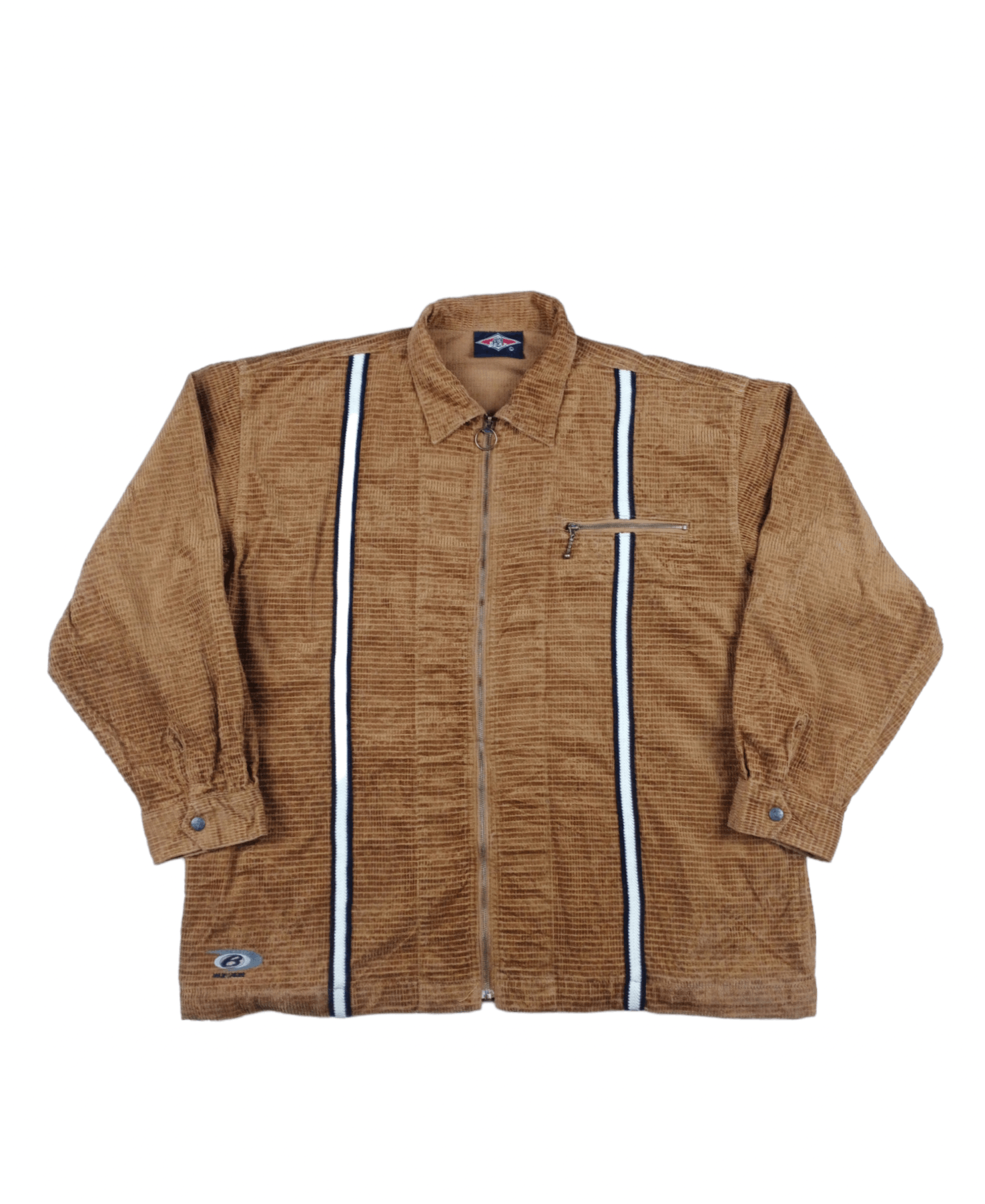 image of Vintage 70's Bear Corduroy Zipper Jacket in Brown, Men's (Size XL)