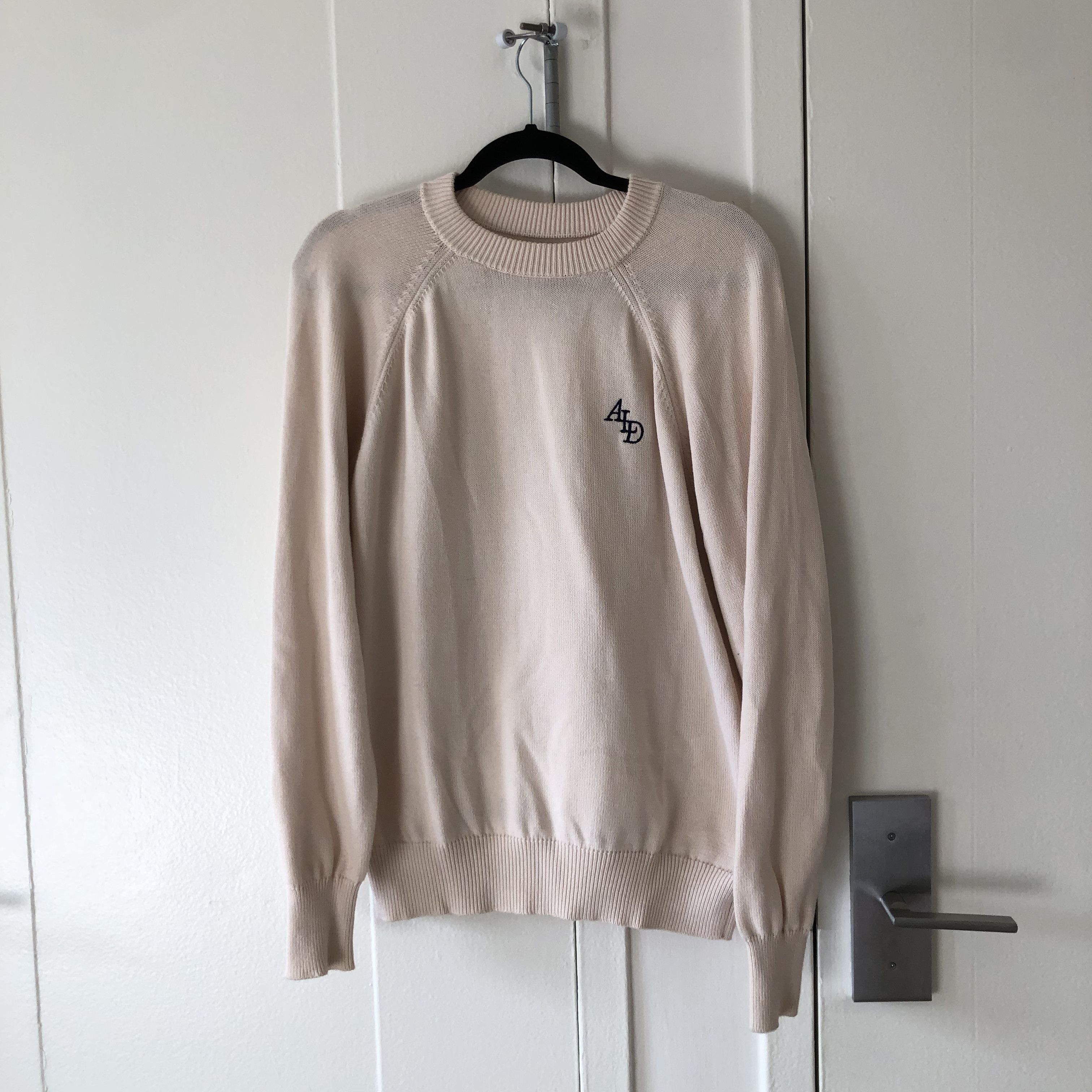 image of Aime Leon Dore Knit Sweater in Cream, Men's (Size Medium)