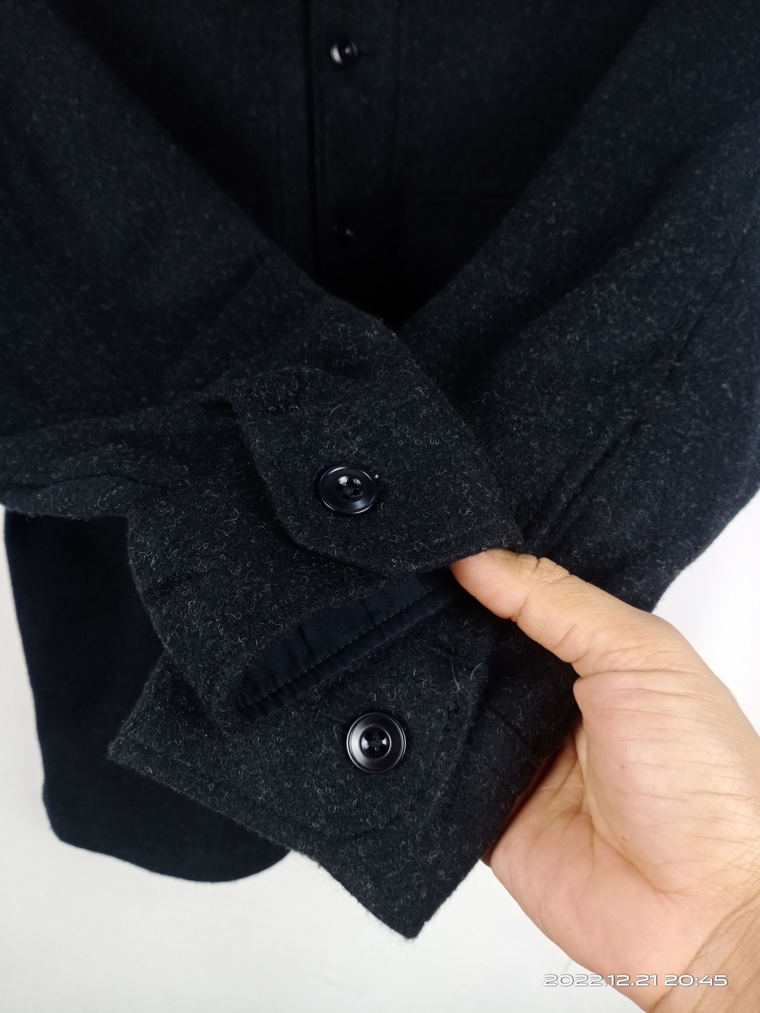 Flannel × Japanese Brand × Uniqlo 💥RARE💥Plain Uniqlo Double Pocket Wool Shirt Jacket Size US M / EU 48-50 / 2 - 4 Thumbnail