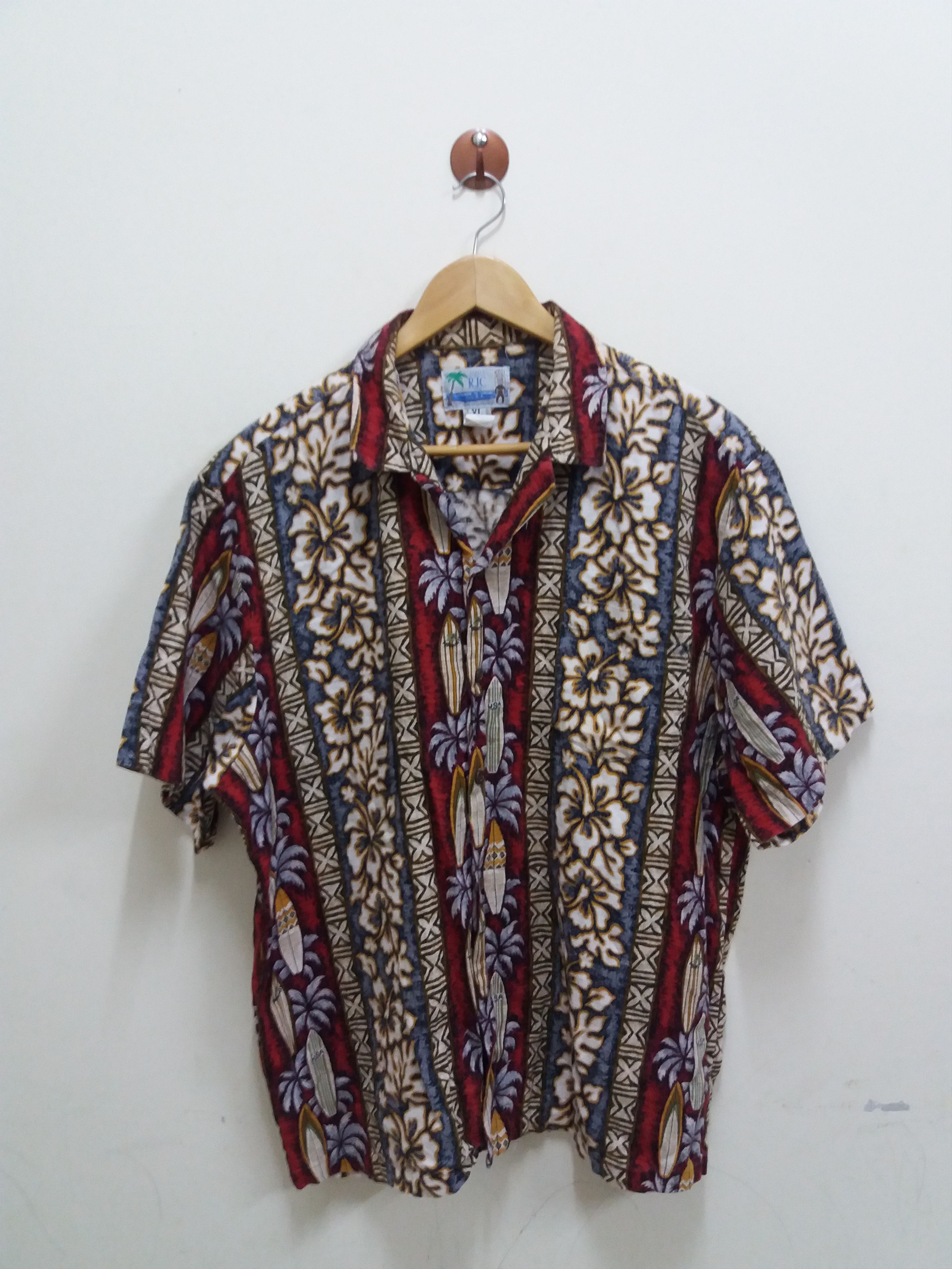 Vintage Vintage barkclothes hawaii shirt made in hawaii usa byC. Size US XL / EU 56 / 4 - 1 Thumbnail