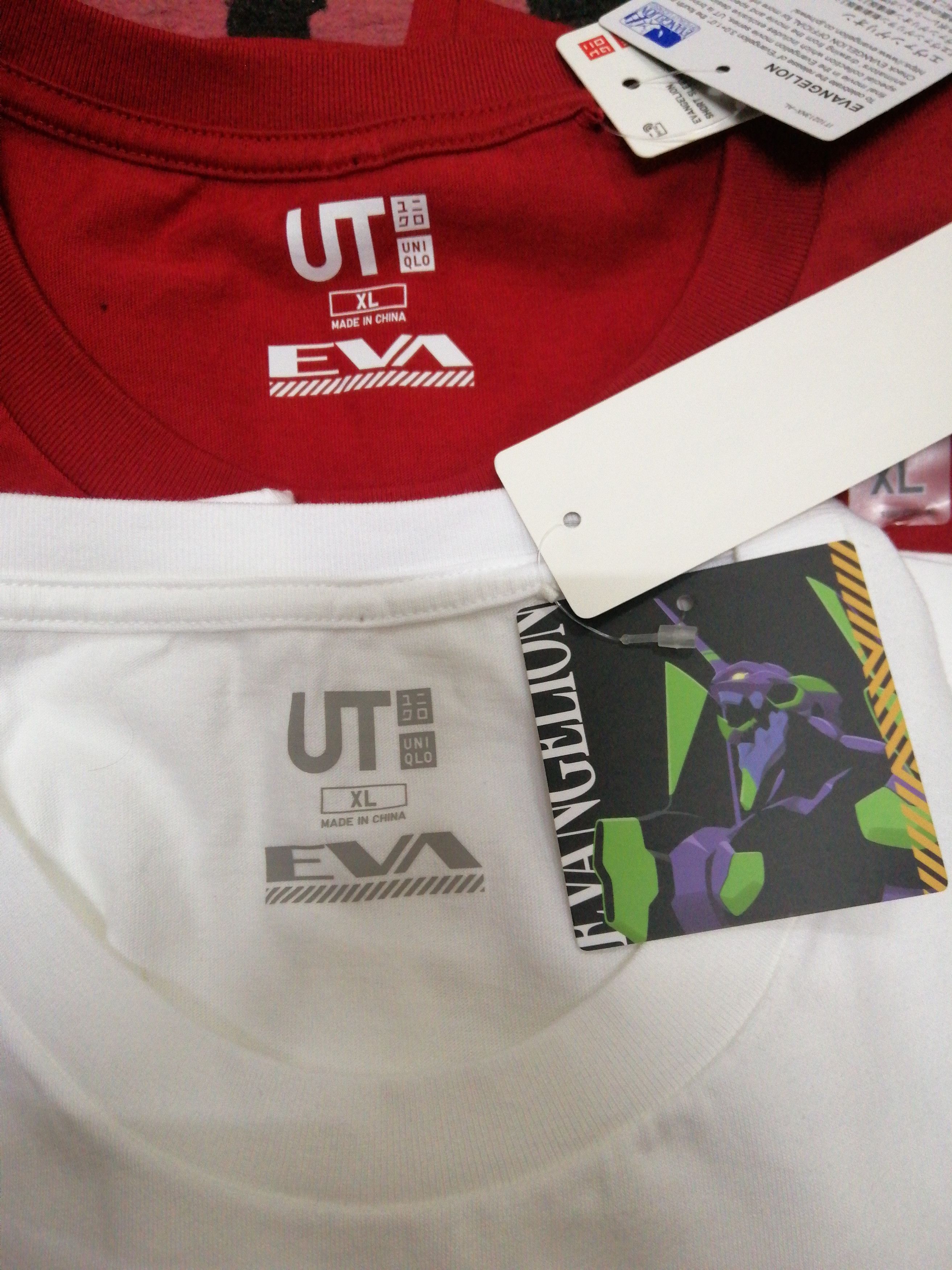 Anime Combo lot of 2pc Evangelion 3.0 t-shirt by Uniqlo/XL sizes Size US XL / EU 56 / 4 - 7 Thumbnail