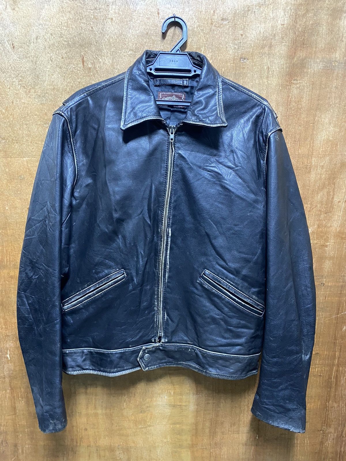 Leather × Vintage Vintage Japanese Retro Black Leather Jacket Size US M / EU 48-50 / 2 - 1 Thumbnail
