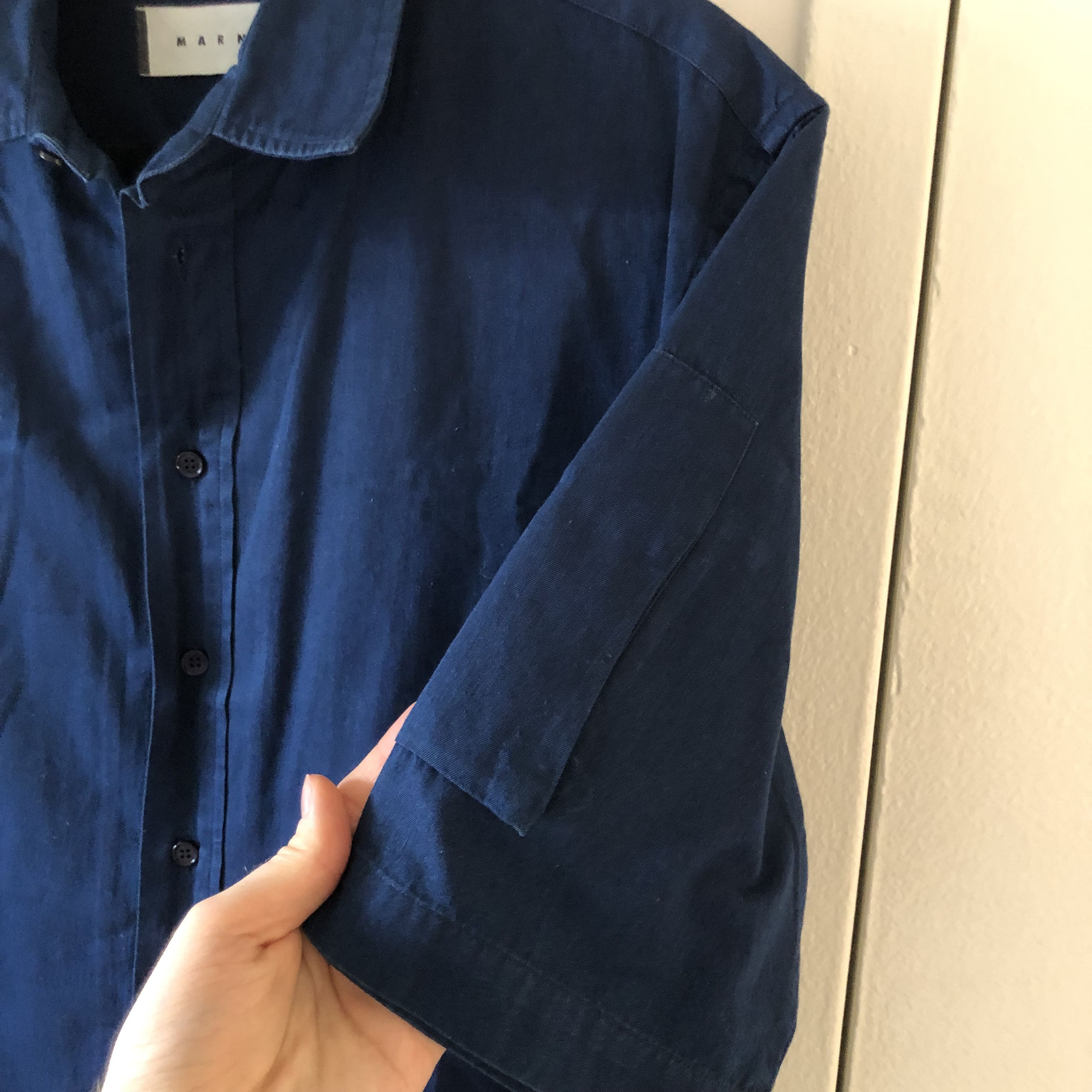 Marni Marni Short Sleeve Utility Button Up Shirt Size US L / EU 52-54 / 3 - 4 Thumbnail