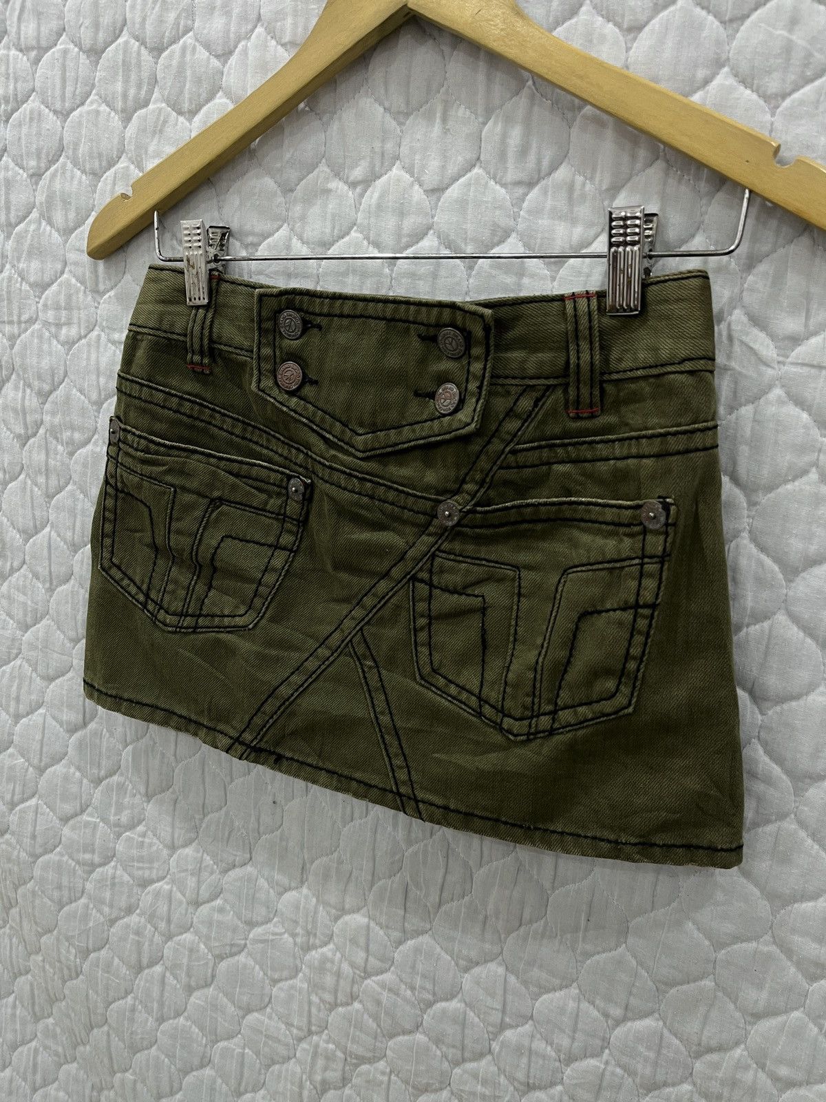 Japanese Brand (Oooo). SWORDFISH EMBROIDERY SKULL SKIRTS Size 28" / US 6 / IT 42 - 5 Thumbnail