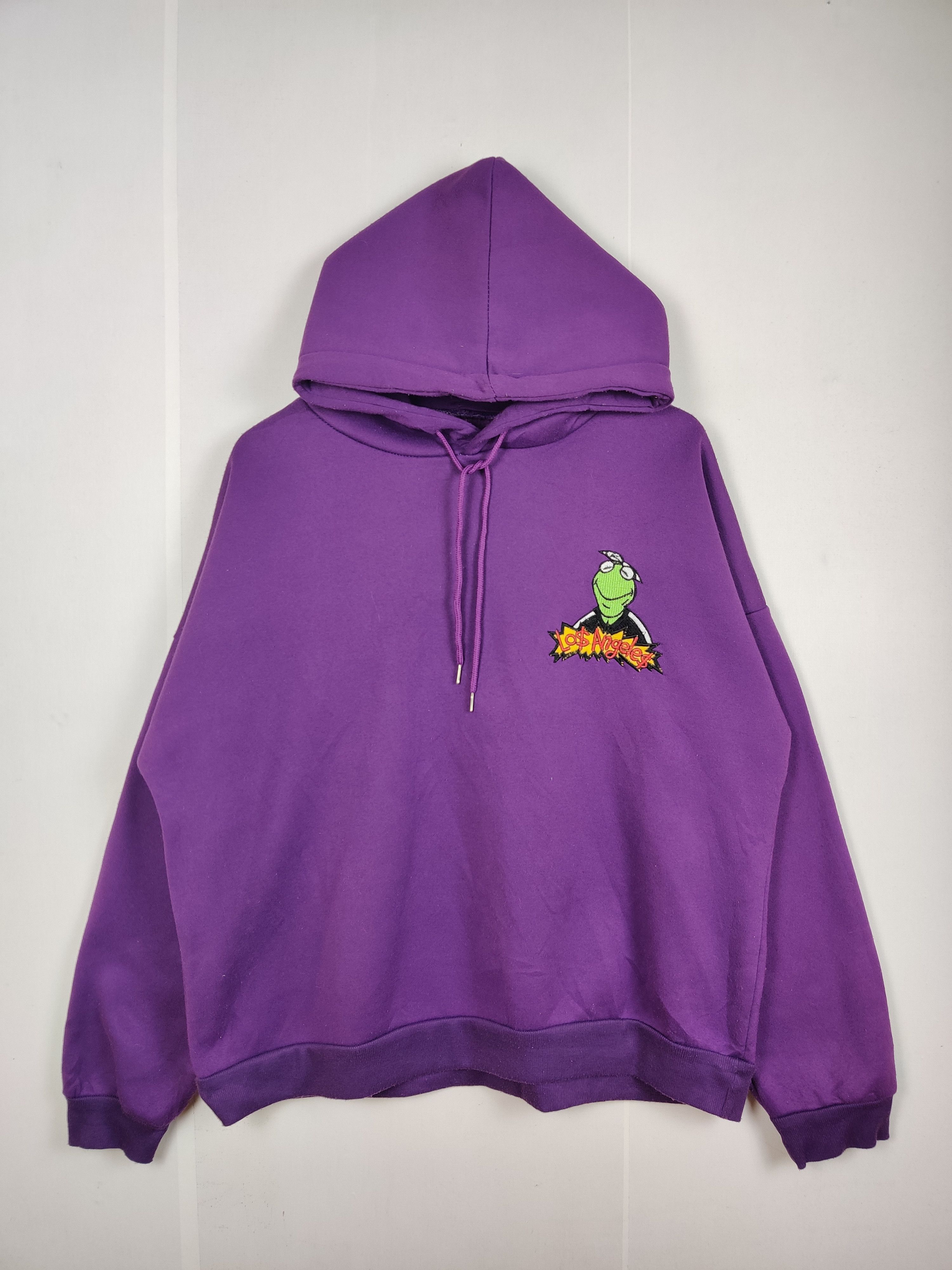 Vintage Vintage Los Angeles Embroidery Spellout Hoodie Pullover Size US XXL / EU 58 / 5 - 4 Thumbnail