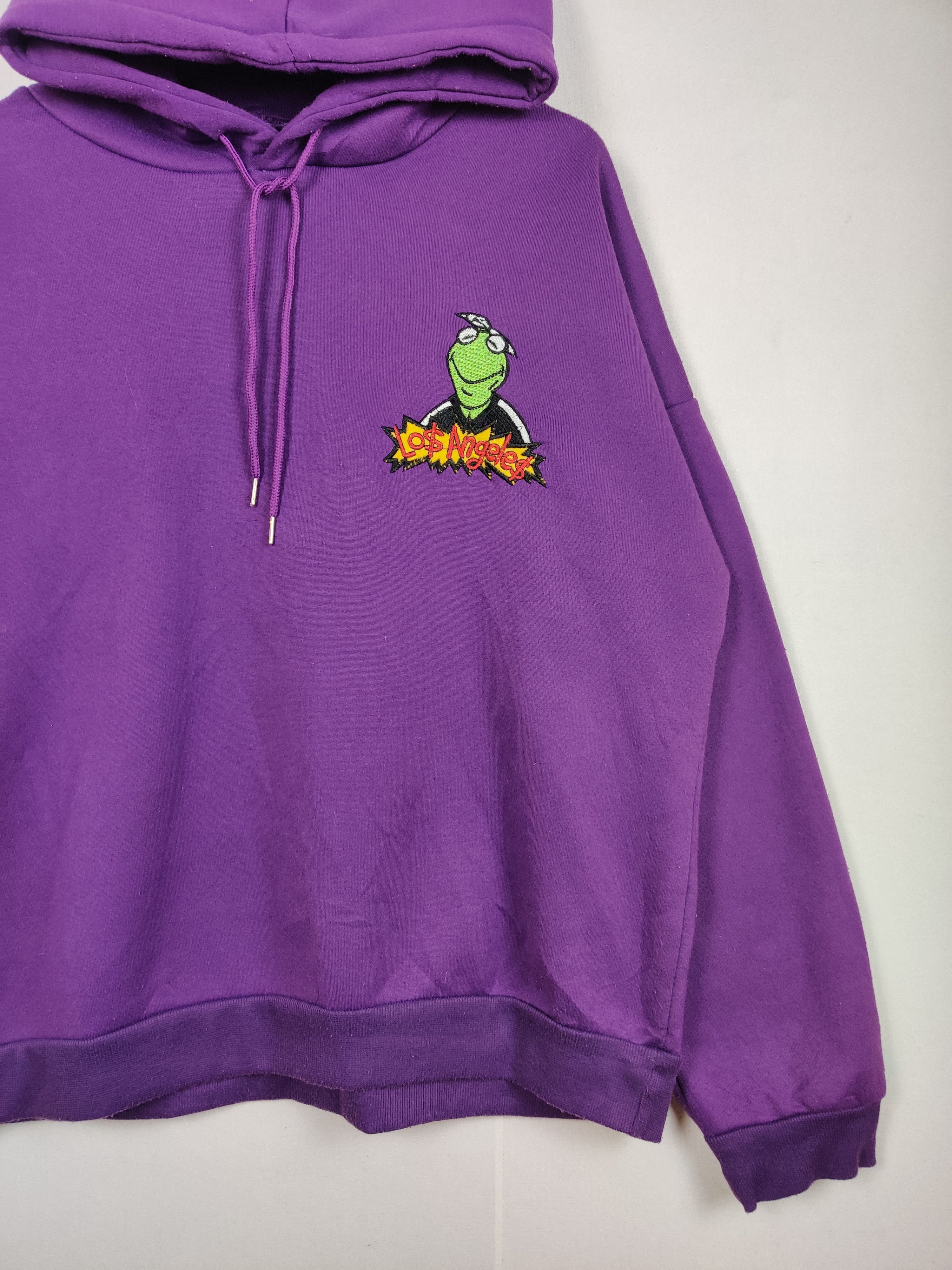 Vintage Vintage Los Angeles Embroidery Spellout Hoodie Pullover Size US XXL / EU 58 / 5 - 5 Thumbnail