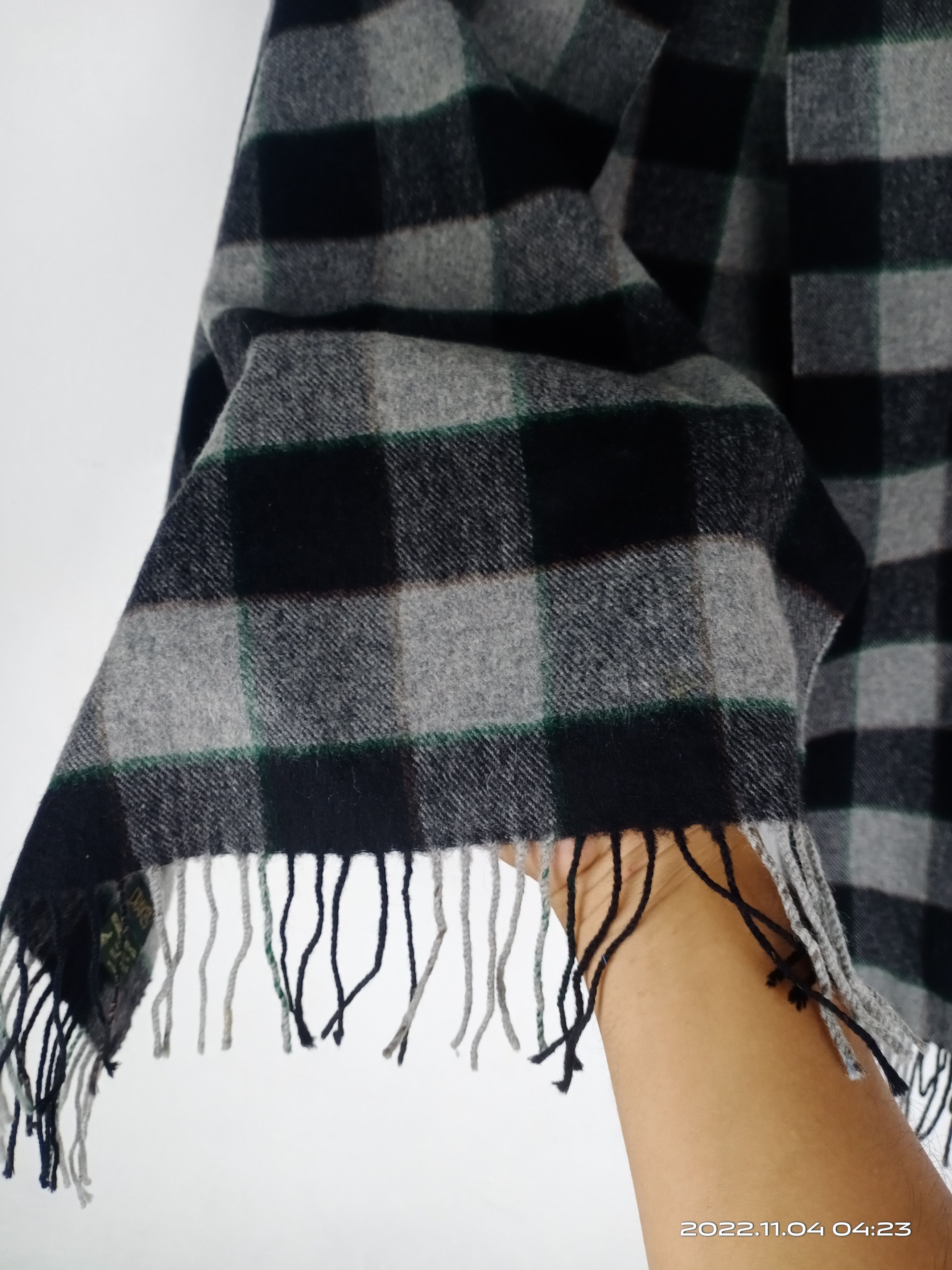 Drake's 💥RARE💥Vintage Drakes Checked Box Wool Scarf Size ONE SIZE - 4 Thumbnail
