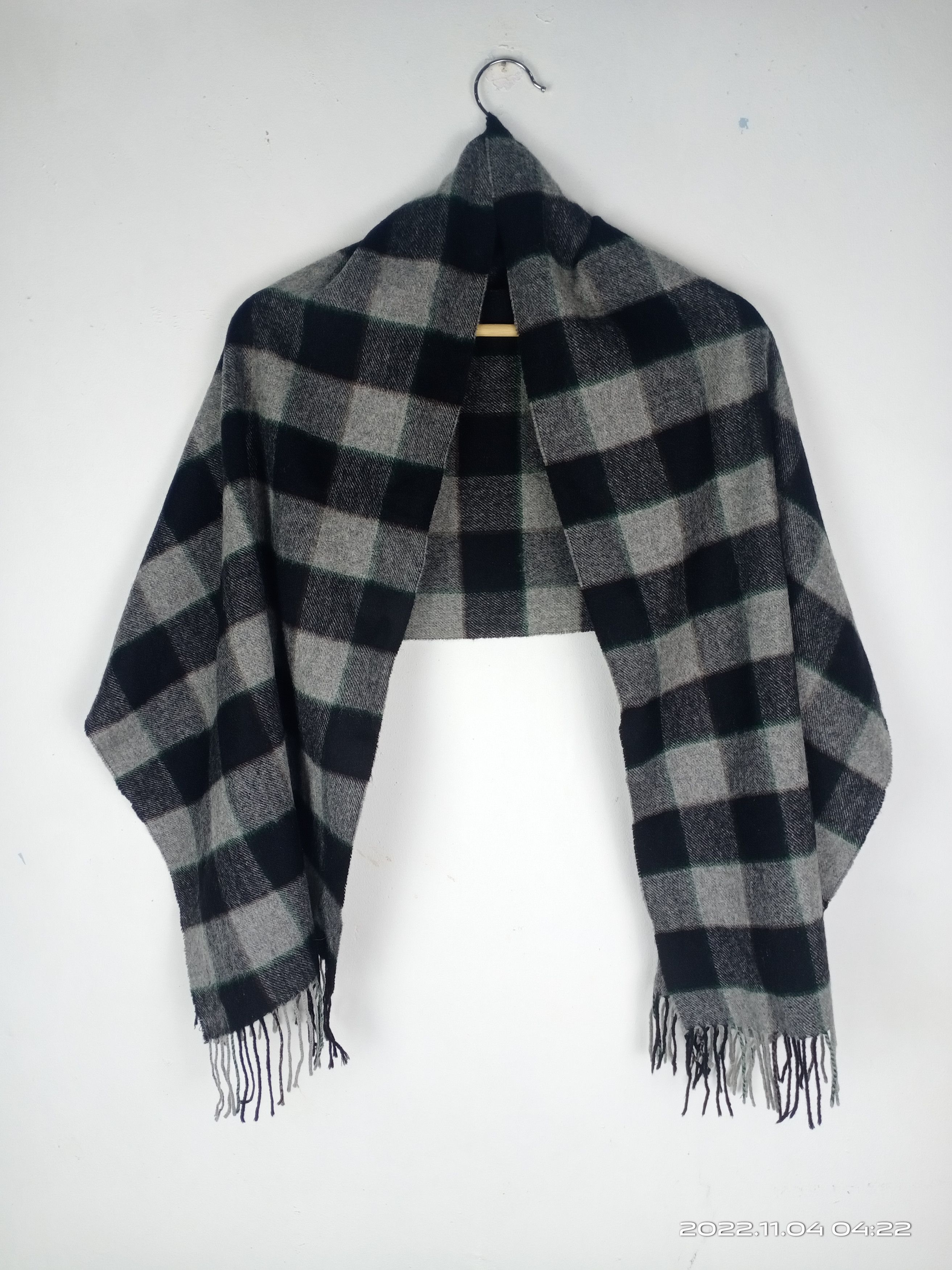 Drake's 💥RARE💥Vintage Drakes Checked Box Wool Scarf Size ONE SIZE - 1 Thumbnail