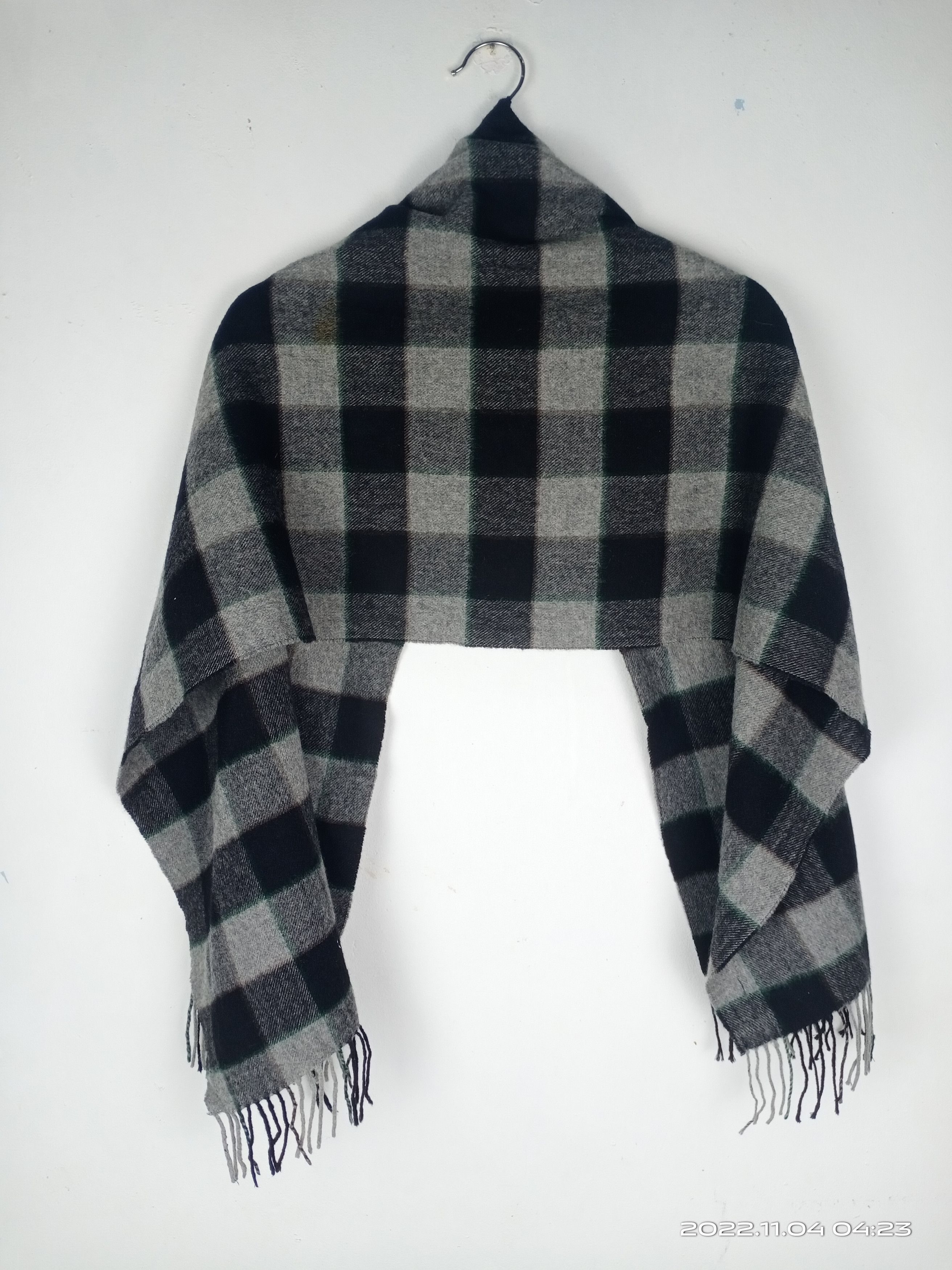 Drake's 💥RARE💥Vintage Drakes Checked Box Wool Scarf Size ONE SIZE - 5 Thumbnail