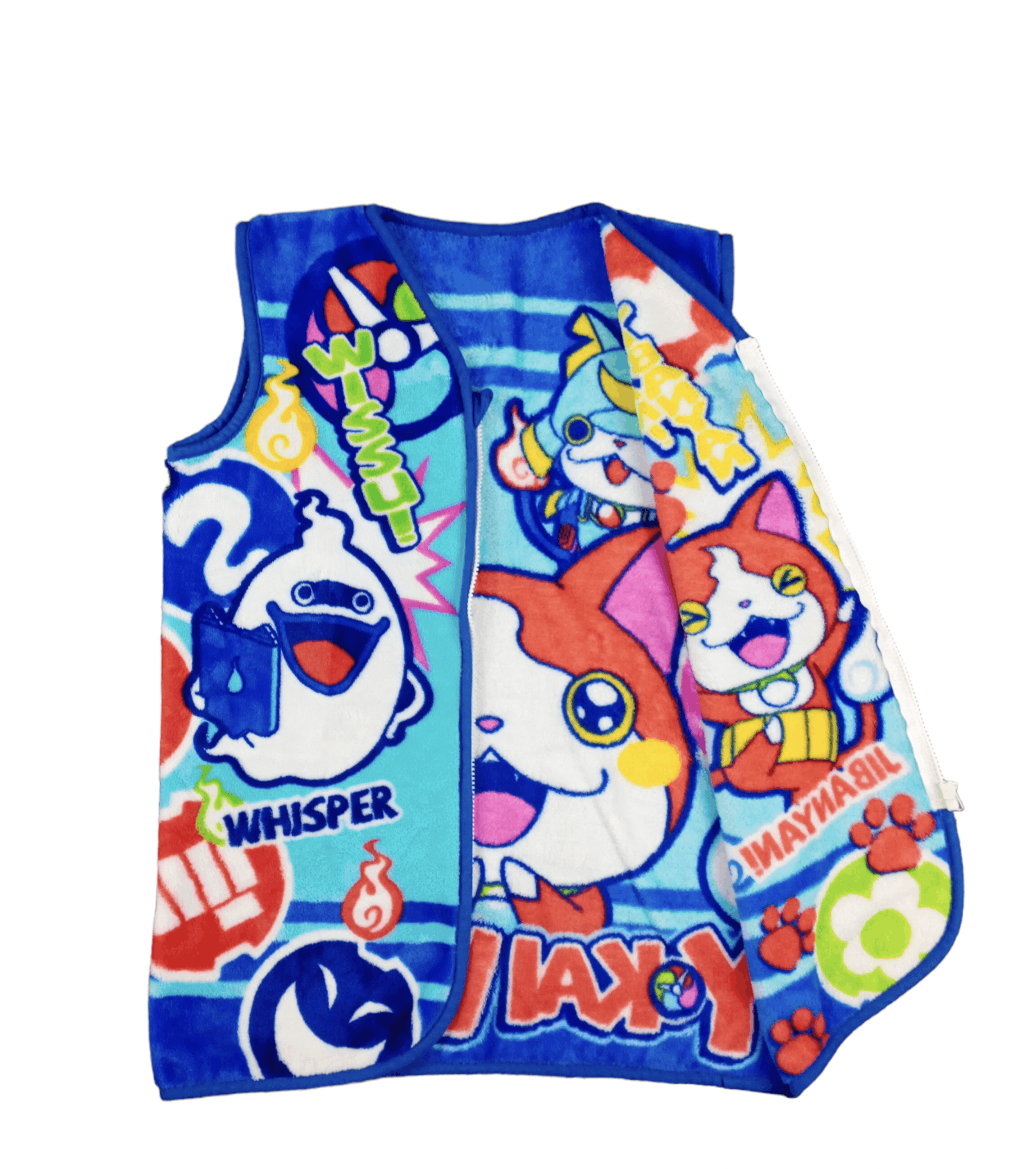Anime × Japanese Brand Vintage Yokai Watch Games Sleeveless Fullprint Fleece Size US S / EU 44-46 / 1 - 2 Thumbnail