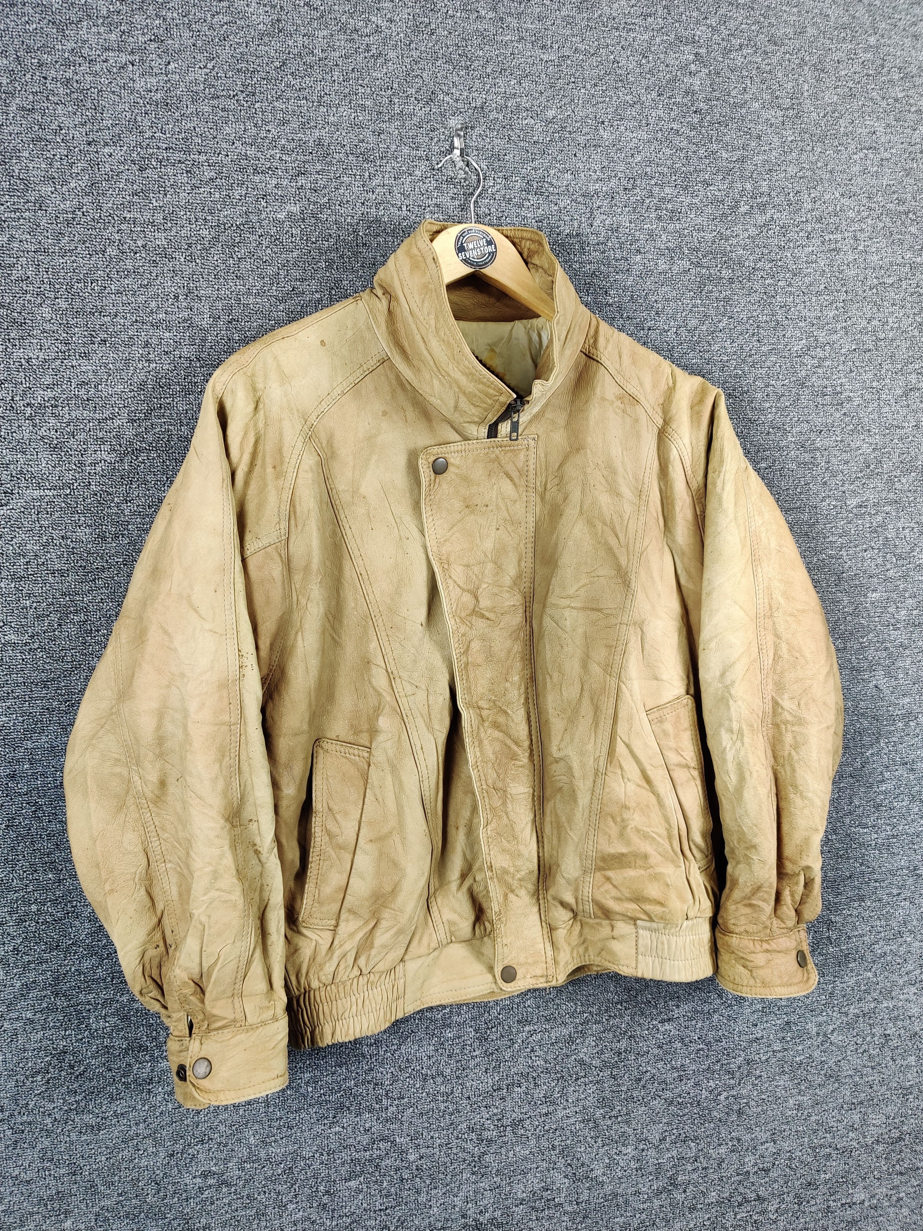 Genuine Leather Vintage Beau Brem Leather Bomber Jacket Size US M / EU 48-50 / 2 - 5 Thumbnail