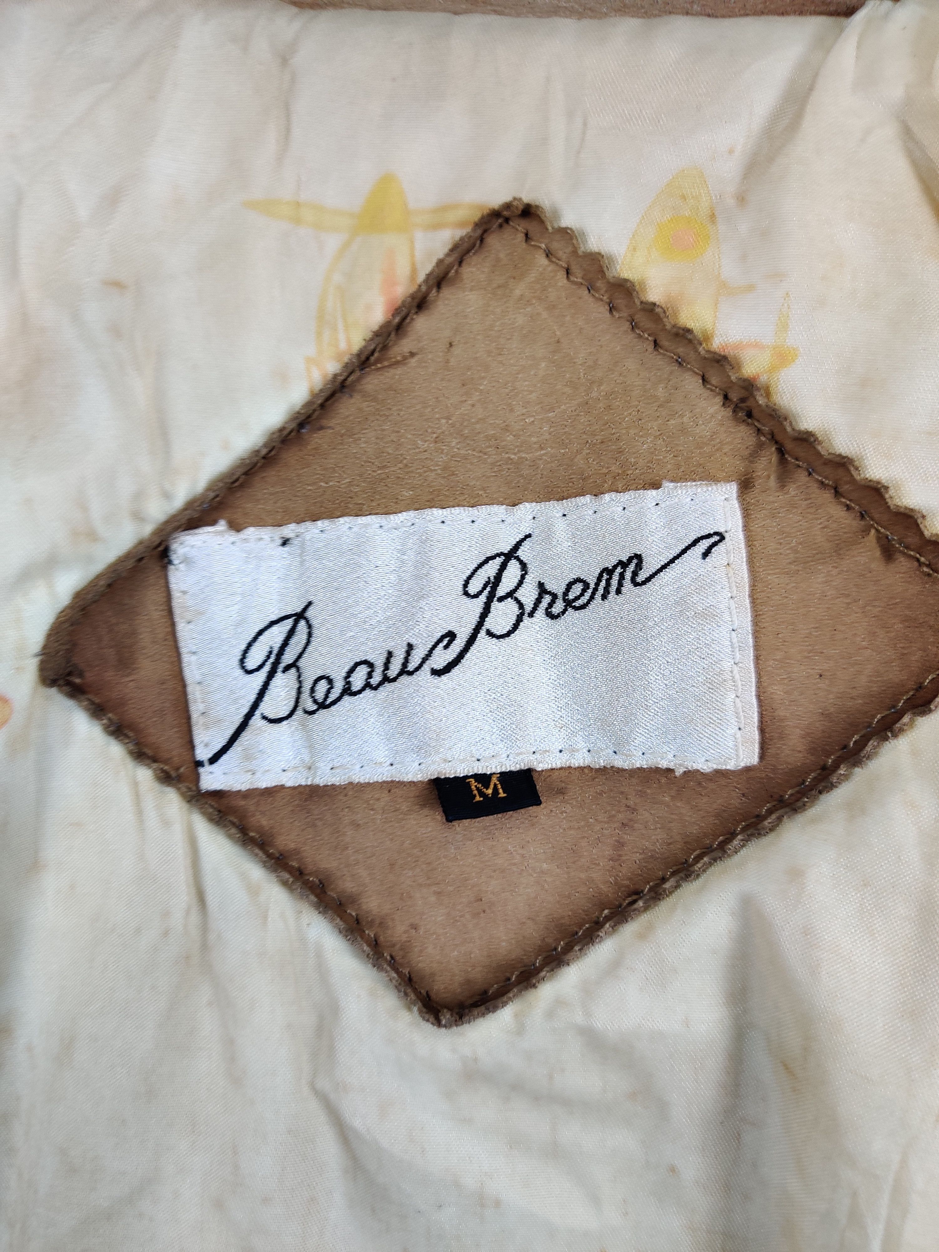 Genuine Leather Vintage Beau Brem Leather Bomber Jacket Size US M / EU 48-50 / 2 - 8 Thumbnail
