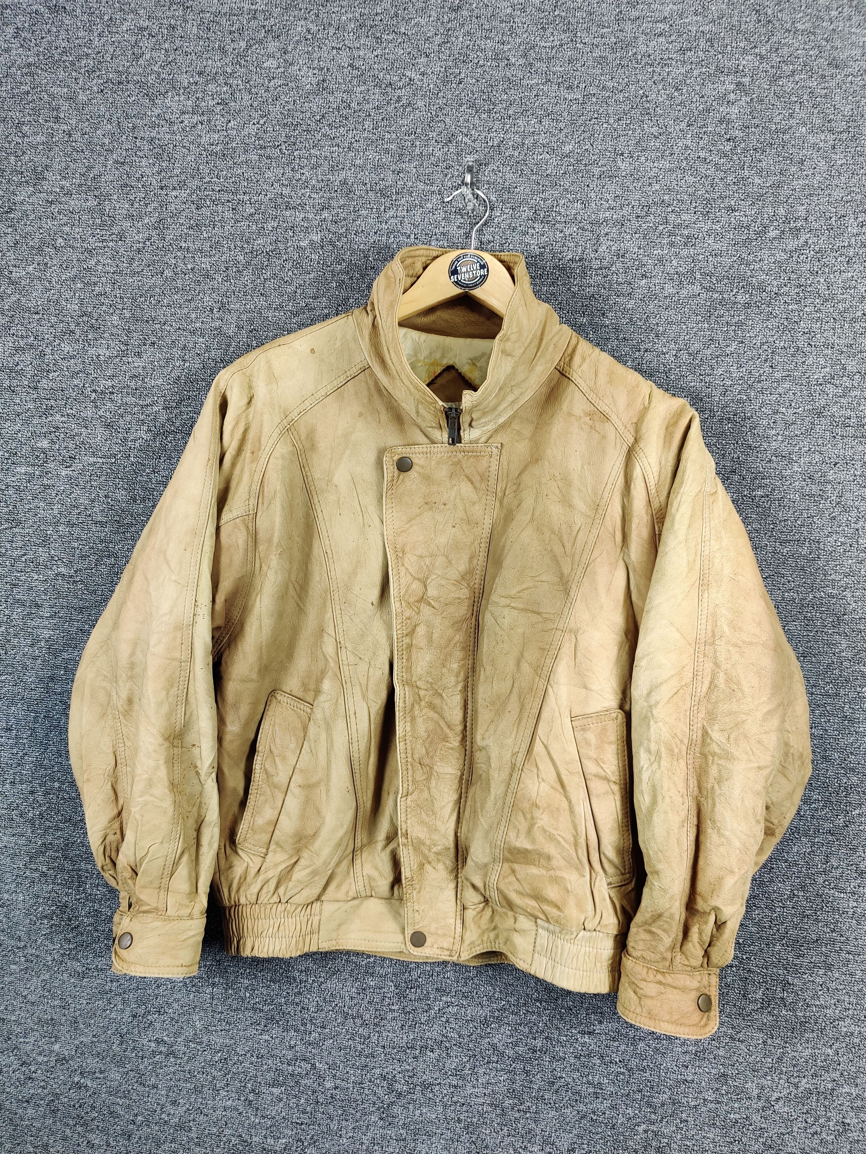 Genuine Leather Vintage Beau Brem Leather Bomber Jacket Size US M / EU 48-50 / 2 - 2 Thumbnail