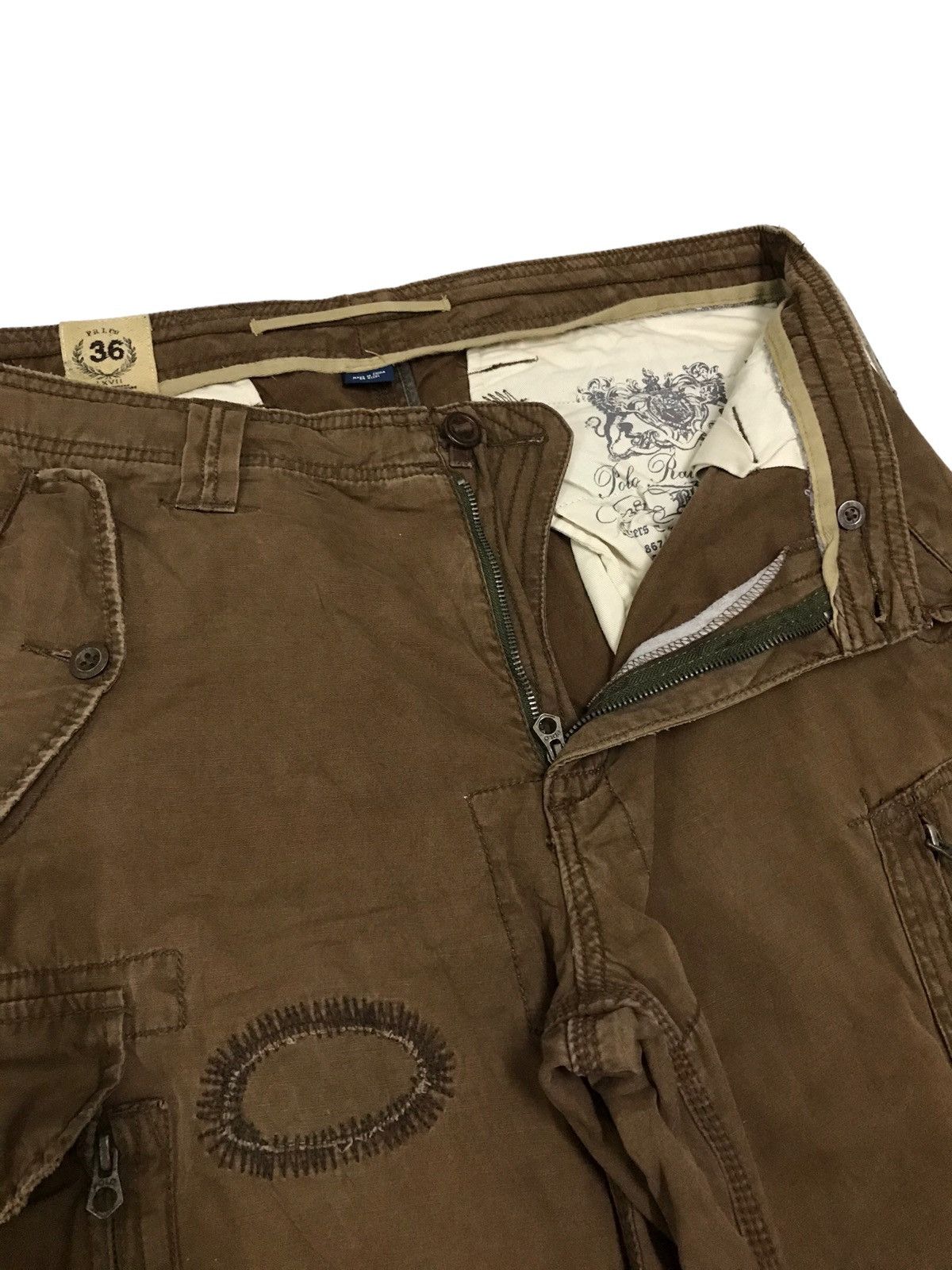 Japanese Brand × Polo Ralph Lauren 🔥Vintage Polo Ralph Lauren Multi Pocket Cargo Pant Size US 37 - 11 Thumbnail