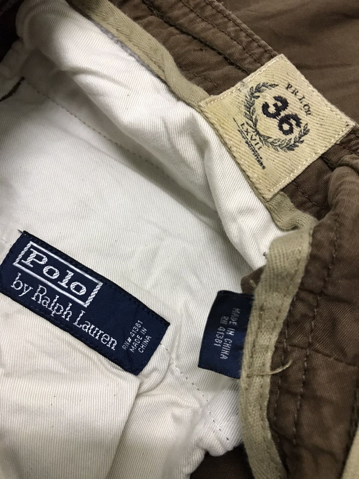 Japanese Brand × Polo Ralph Lauren 🔥Vintage Polo Ralph Lauren Multi Pocket Cargo Pant Size US 37 - 17 Thumbnail