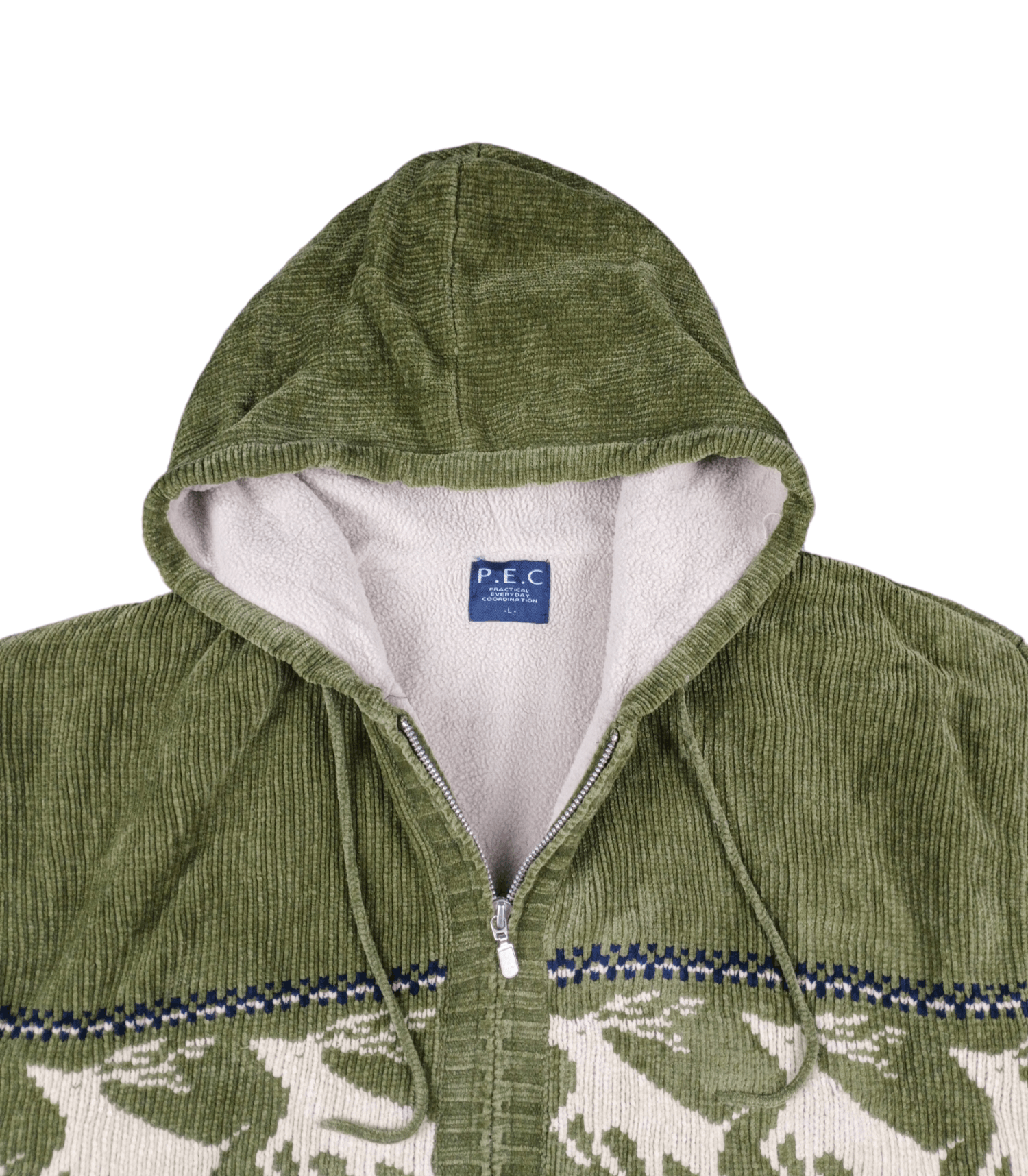 Japanese Brand × Vintage Vintage P.E.C Animal Printed Fleece Hoodie Jacket Size US L / EU 52-54 / 3 - 4 Thumbnail