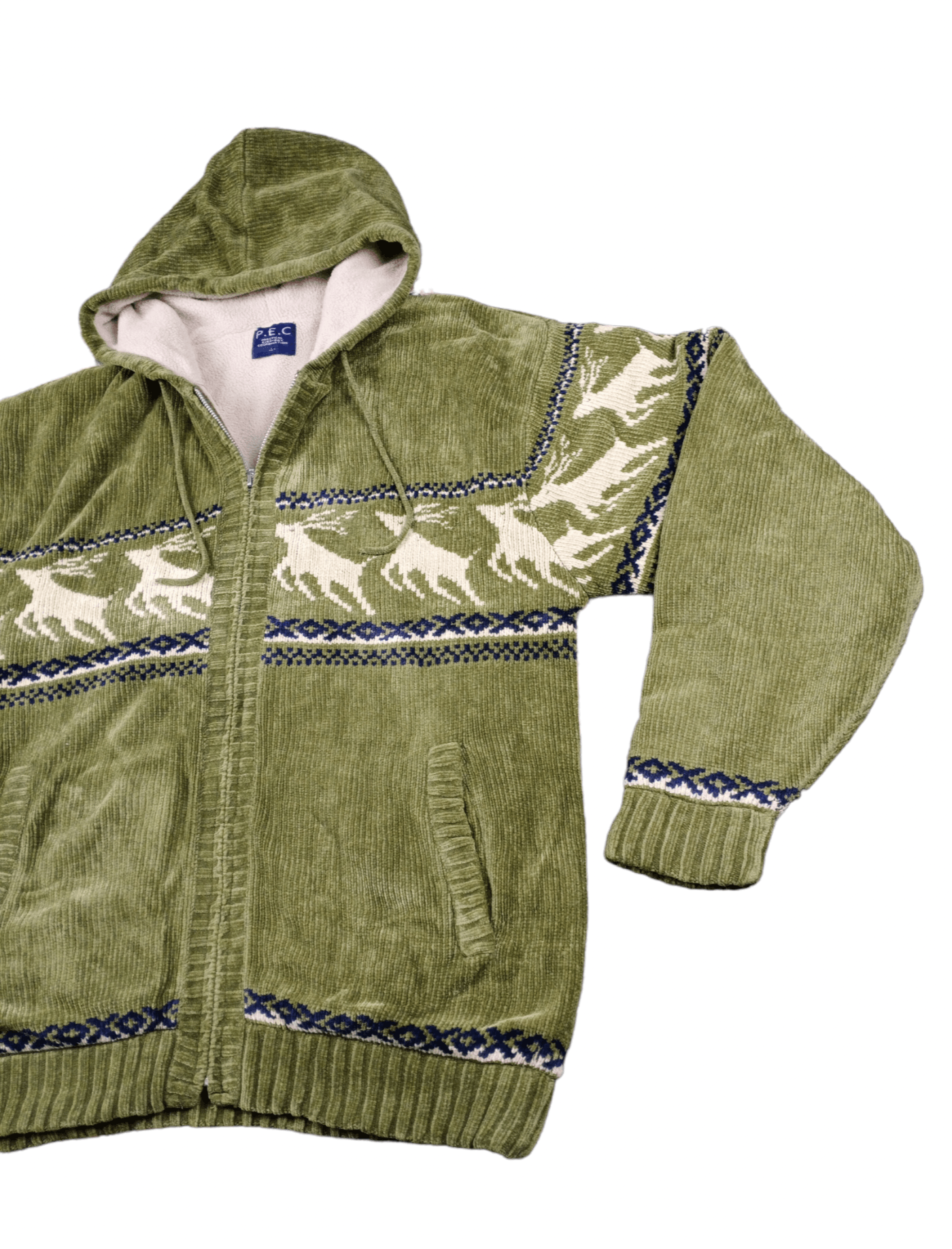 Japanese Brand × Vintage Vintage P.E.C Animal Printed Fleece Hoodie Jacket Size US L / EU 52-54 / 3 - 2 Thumbnail