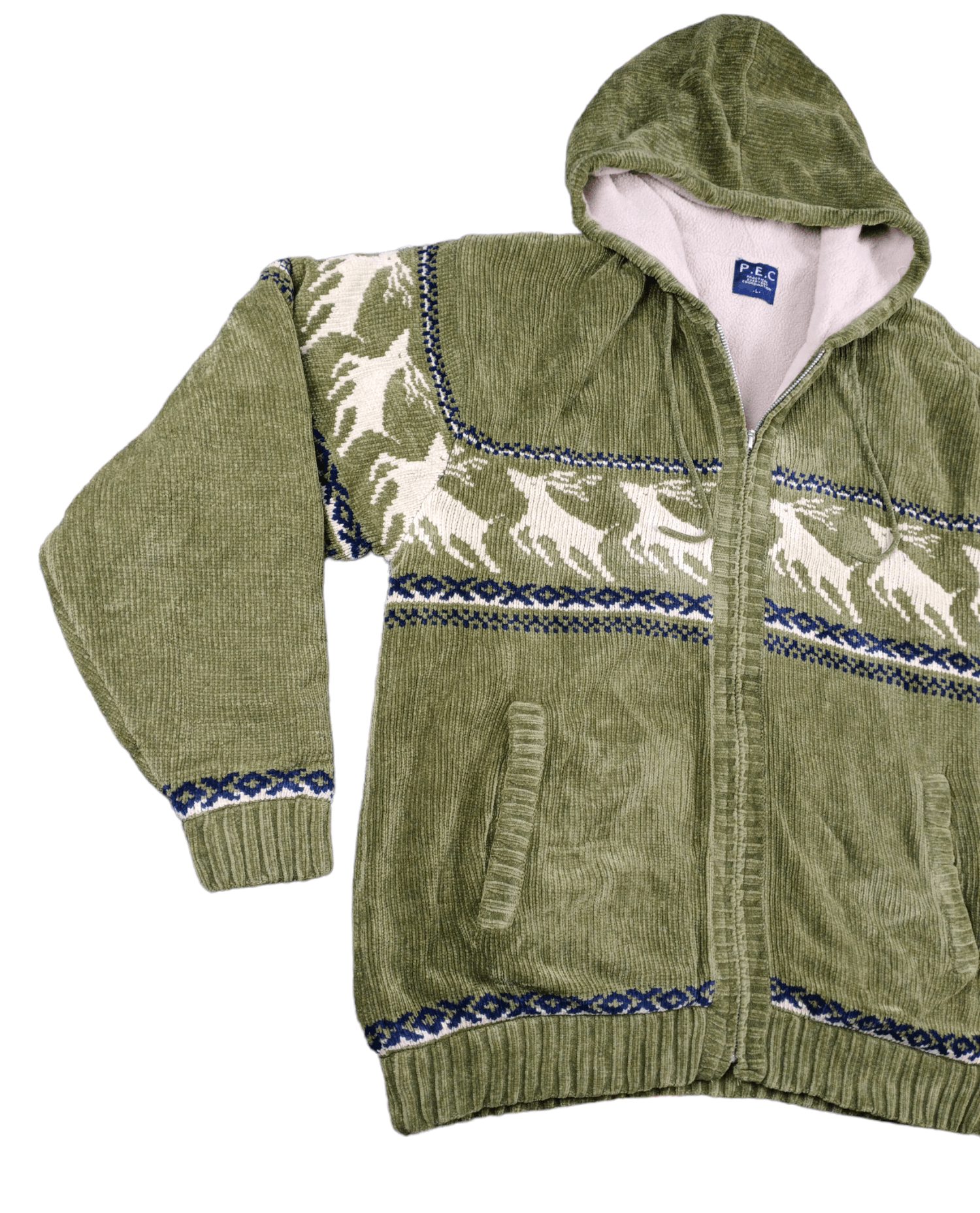 Japanese Brand × Vintage Vintage P.E.C Animal Printed Fleece Hoodie Jacket Size US L / EU 52-54 / 3 - 3 Thumbnail