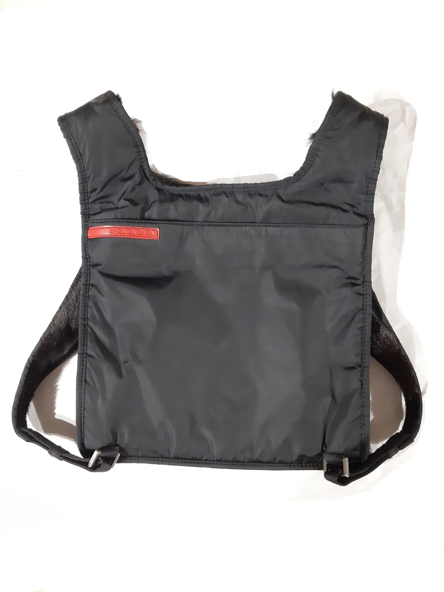 Prada Goat Hair Fur Chest Rig Backpack SS / FW 1999 Size ONE SIZE - 3 Thumbnail