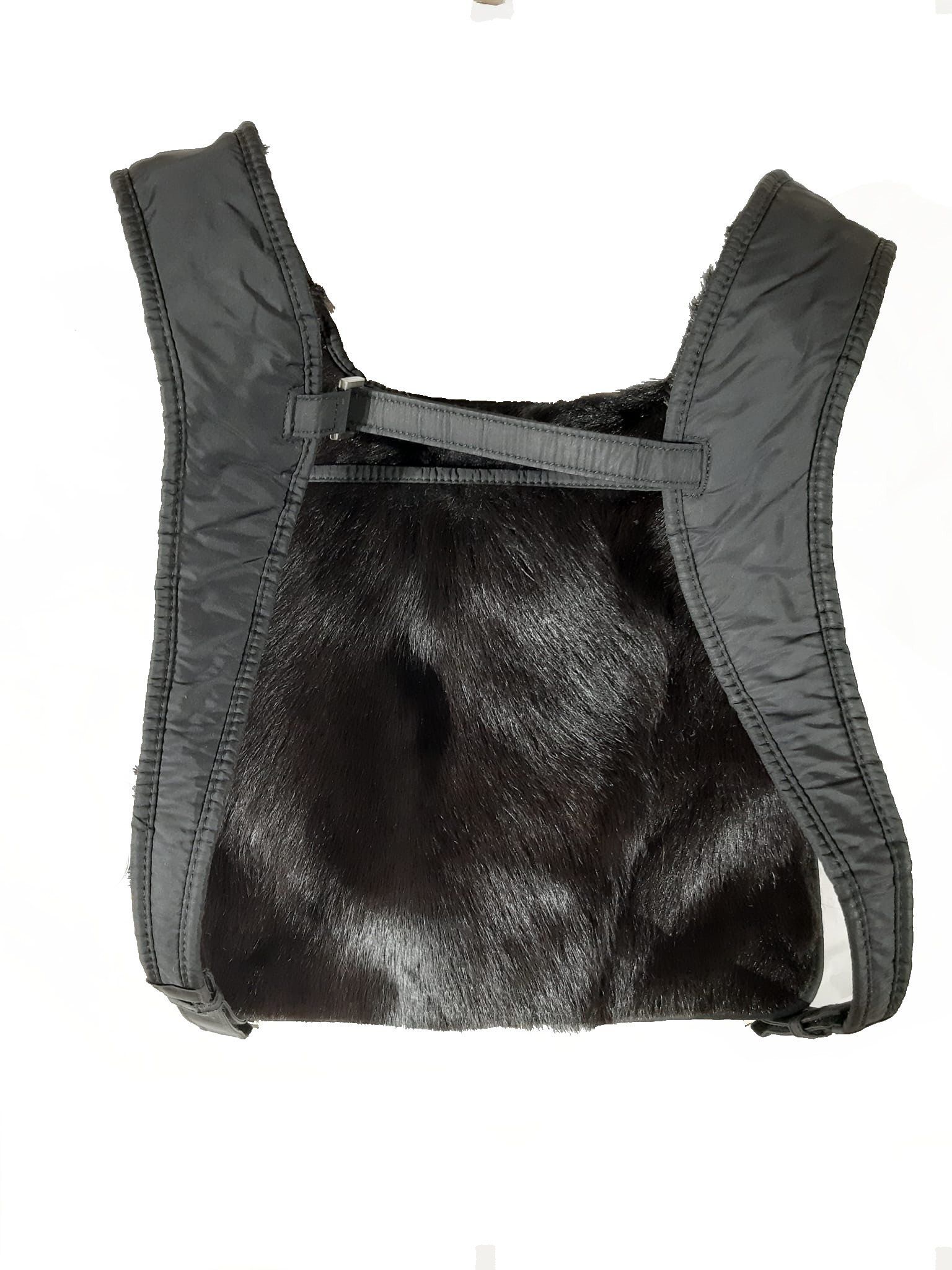 Prada Goat Hair Fur Chest Rig Backpack SS / FW 1999 Size ONE SIZE - 4 Thumbnail