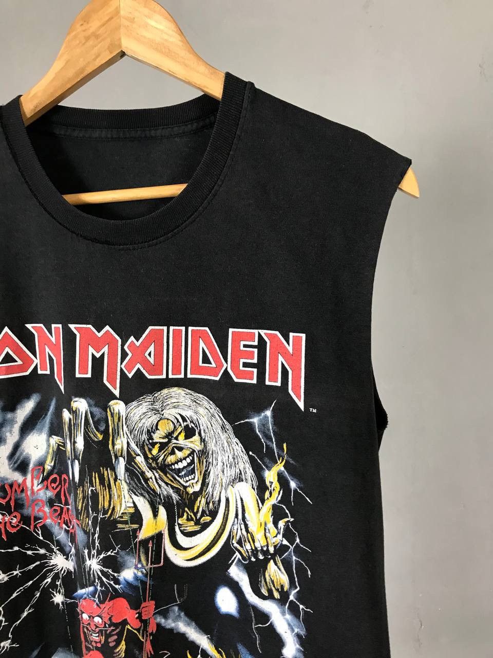 Band Tees Iron Maiden 1982 vintage rock band tee Size US L / EU 52-54 / 3 - 2 Thumbnail