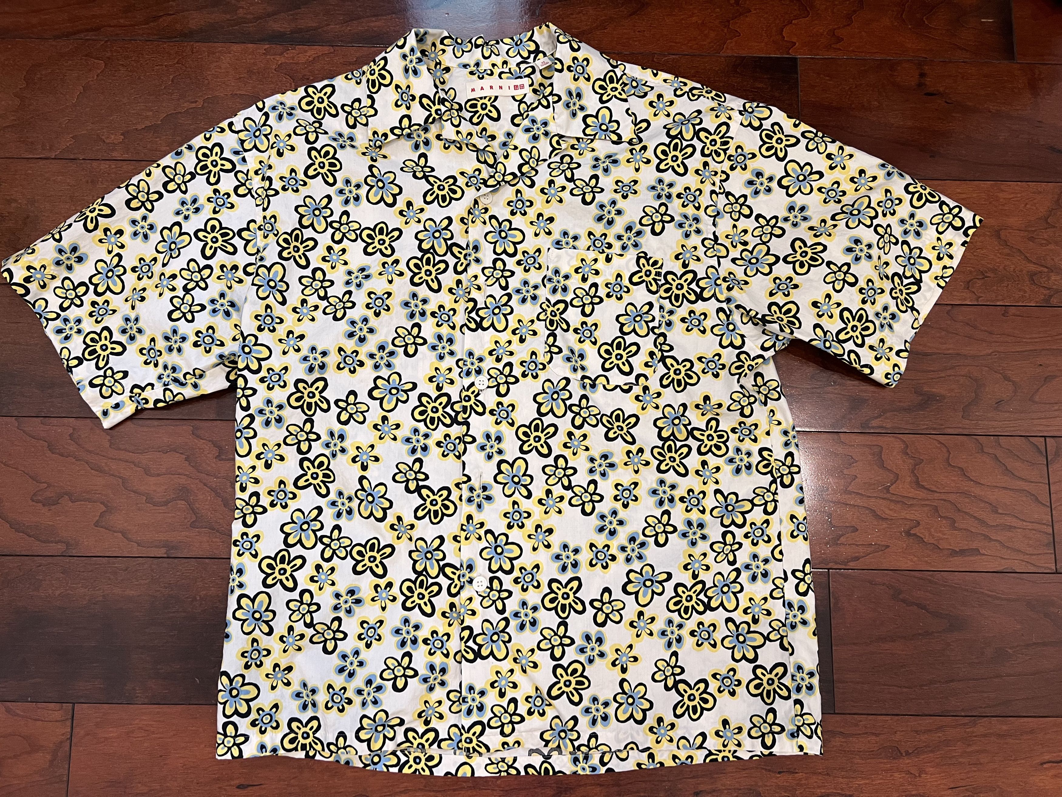 Marni × Uniqlo MARNI X UNIQLO Oversized Camp Collar Shirt Size US XS / EU 42 / 0 - 1 Thumbnail