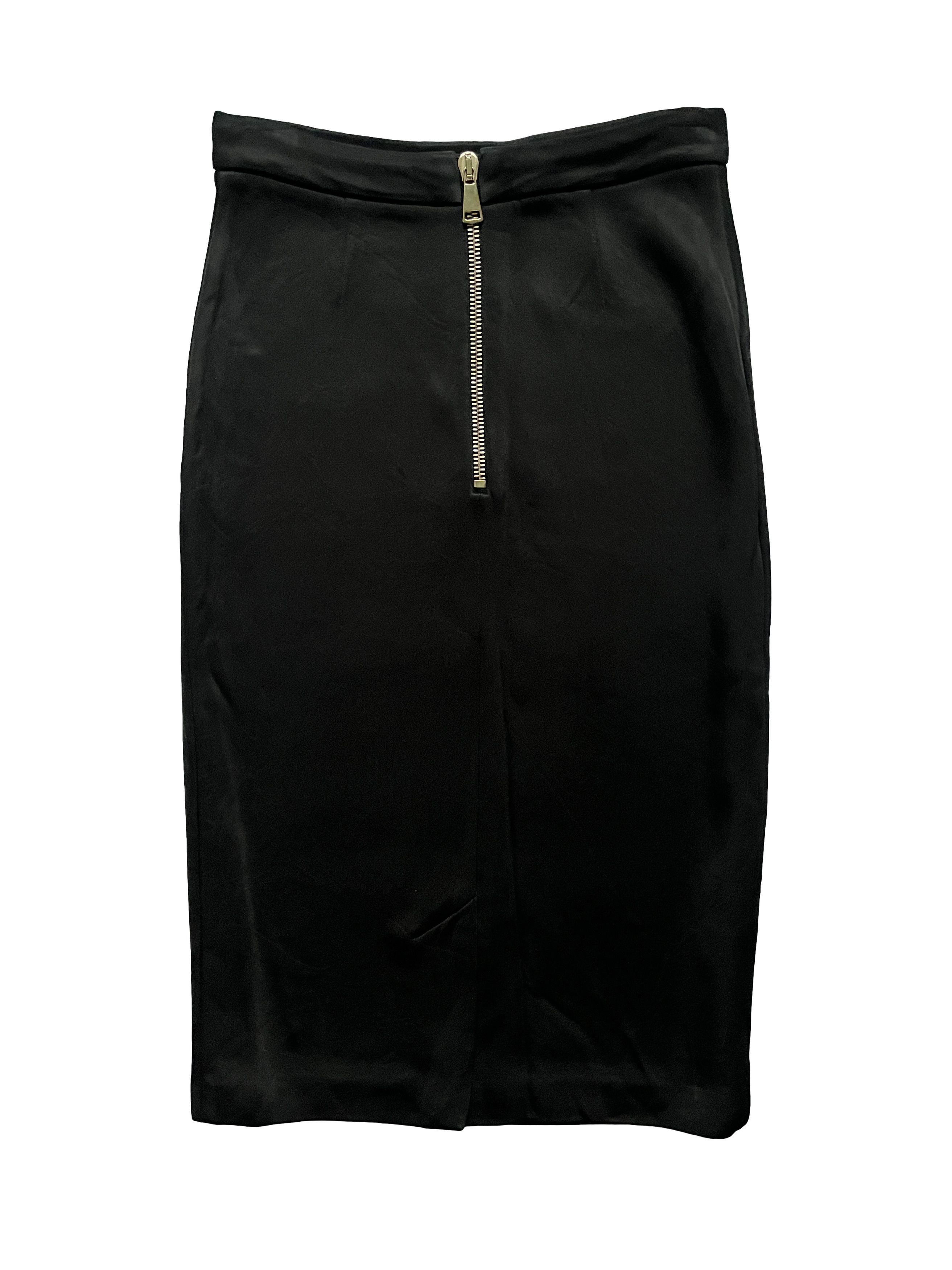 Givenchy ⚡️QUICK SALE⚡️Givenchy Black Viscose Fitted Skirt Size 27" / US 4 / IT 40 - 2 Thumbnail