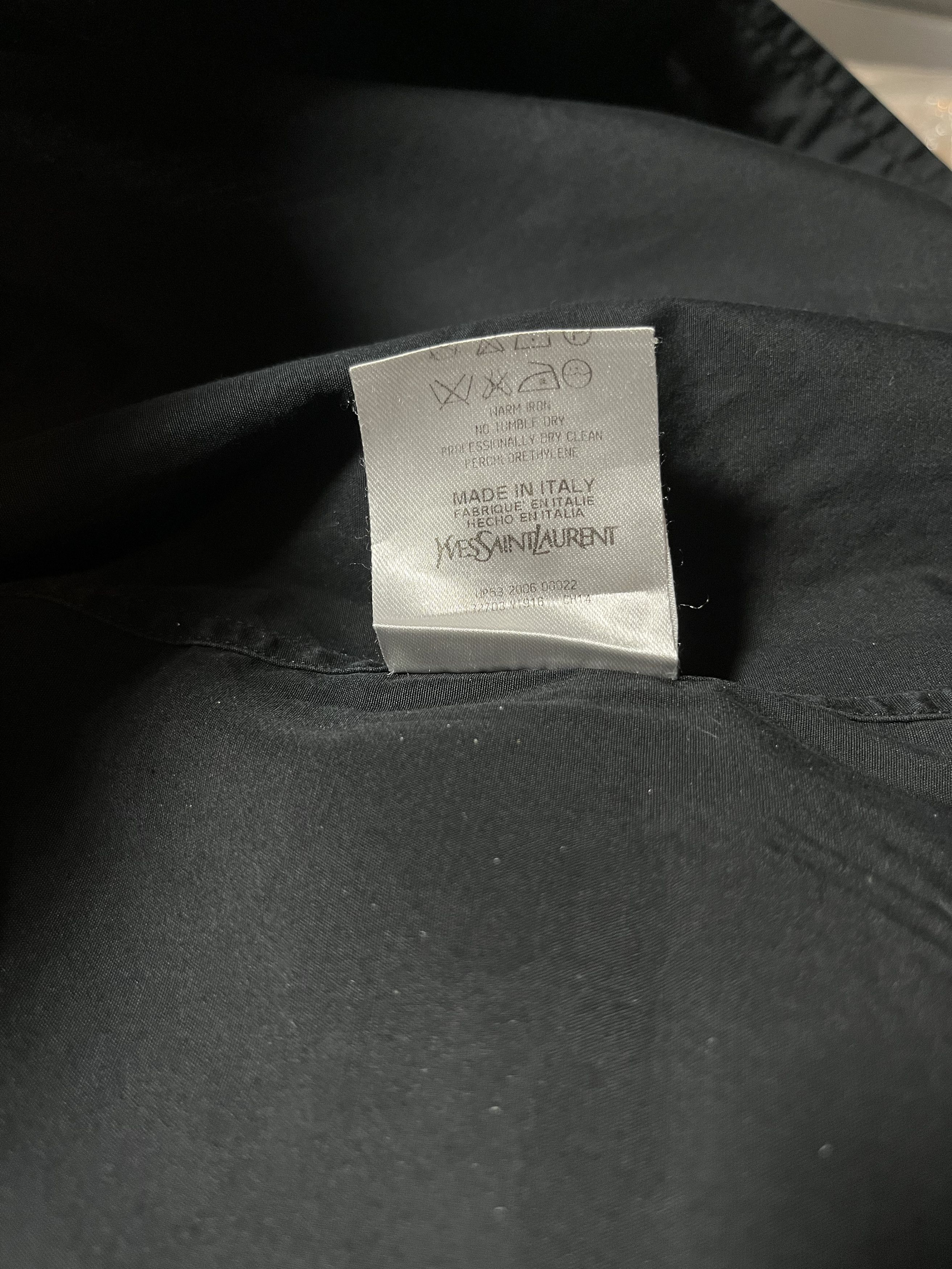 Yves Saint Laurent ⚡️QUICK SALE⚡️2006 Yves Saint Laurent Black Shirt Size US L / EU 52-54 / 3 - 4 Thumbnail
