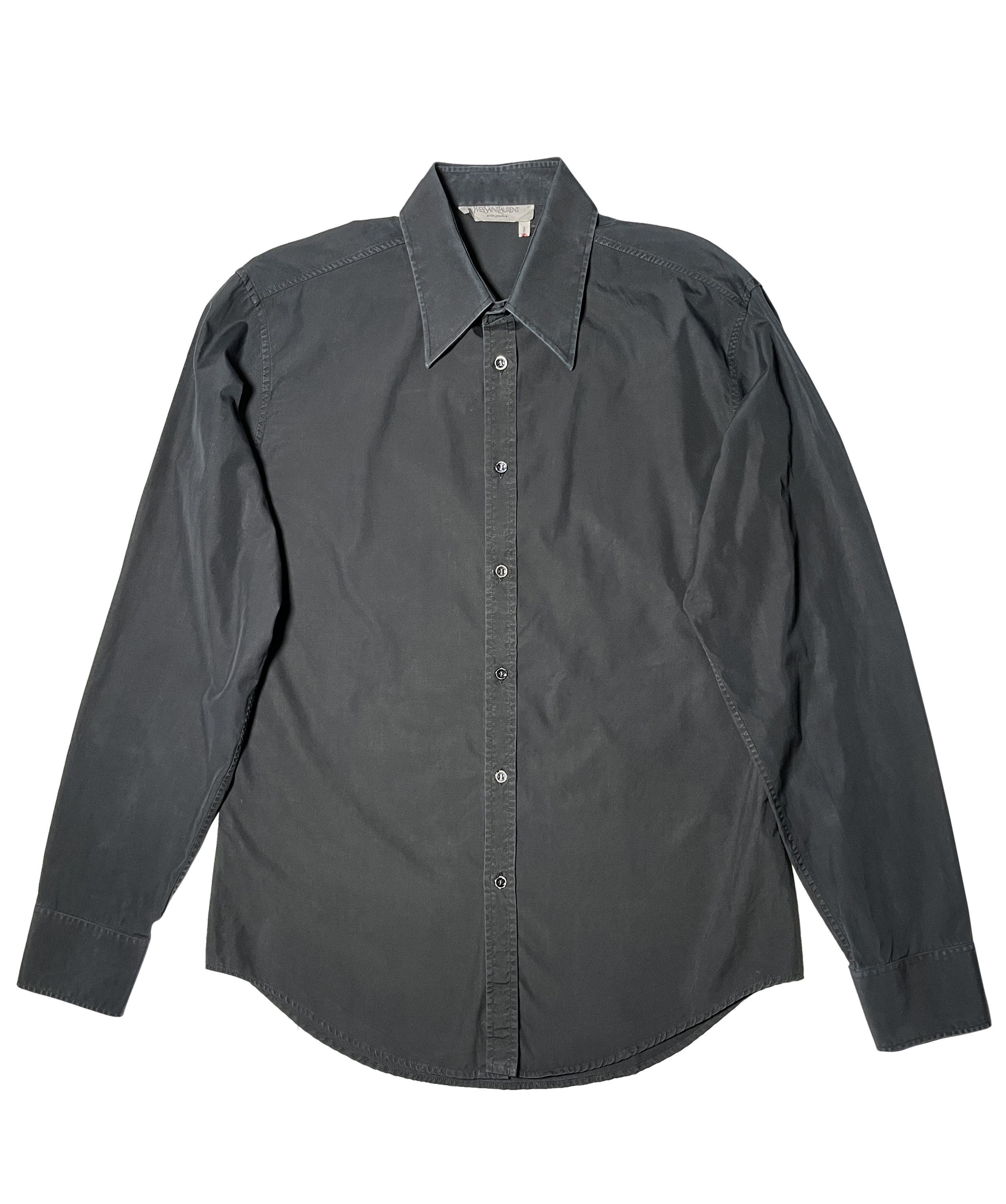 Yves Saint Laurent ⚡️QUICK SALE⚡️2006 Yves Saint Laurent Black Shirt Size US L / EU 52-54 / 3 - 1 Thumbnail