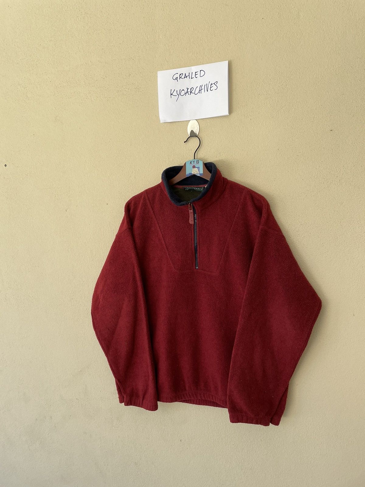 Fred Perry × Vintage VINTAGE FRED PERRY MADE IN ITALY ANORAK FLEECE JACKET Size US M / EU 48-50 / 2 - 2 Thumbnail