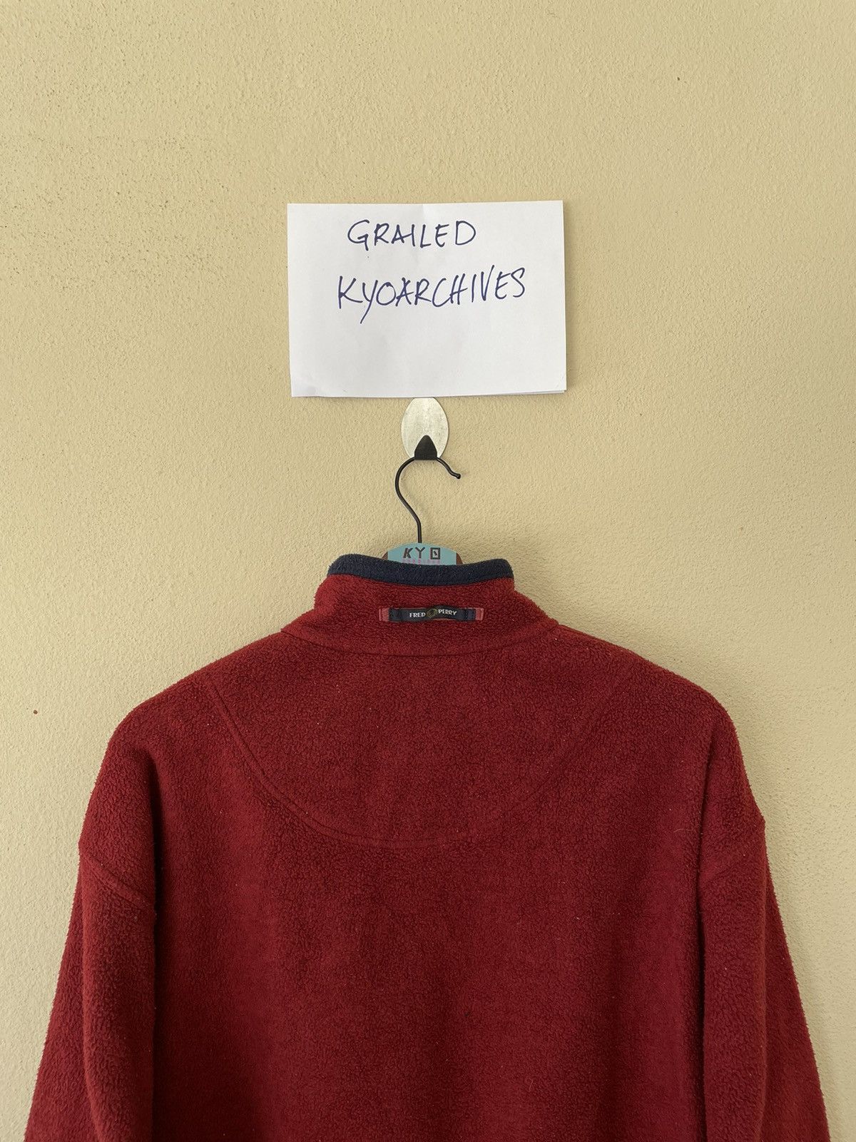 Fred Perry × Vintage VINTAGE FRED PERRY MADE IN ITALY ANORAK FLEECE JACKET Size US M / EU 48-50 / 2 - 9 Thumbnail