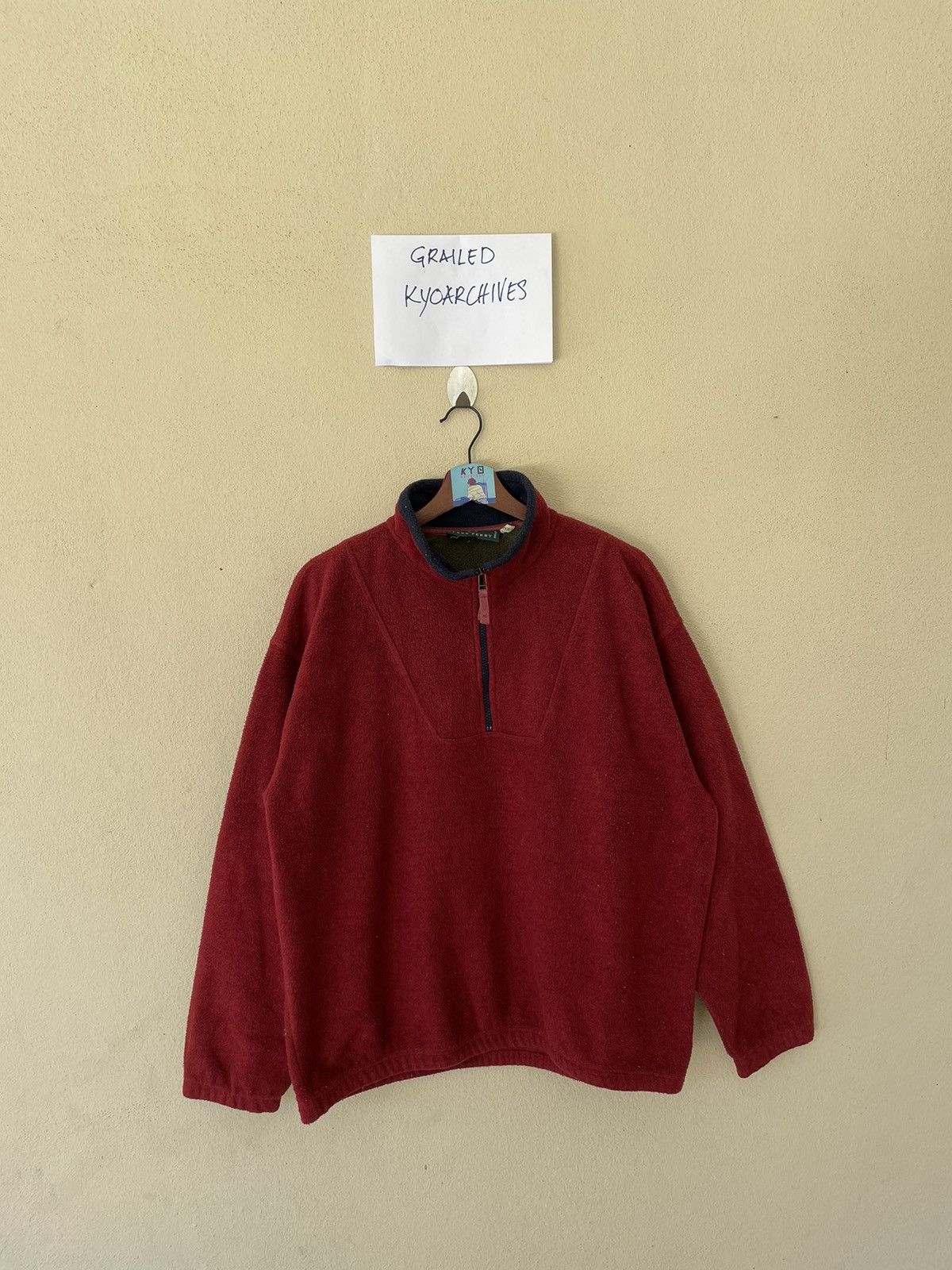 Fred Perry × Vintage VINTAGE FRED PERRY MADE IN ITALY ANORAK FLEECE JACKET Size US M / EU 48-50 / 2 - 3 Thumbnail