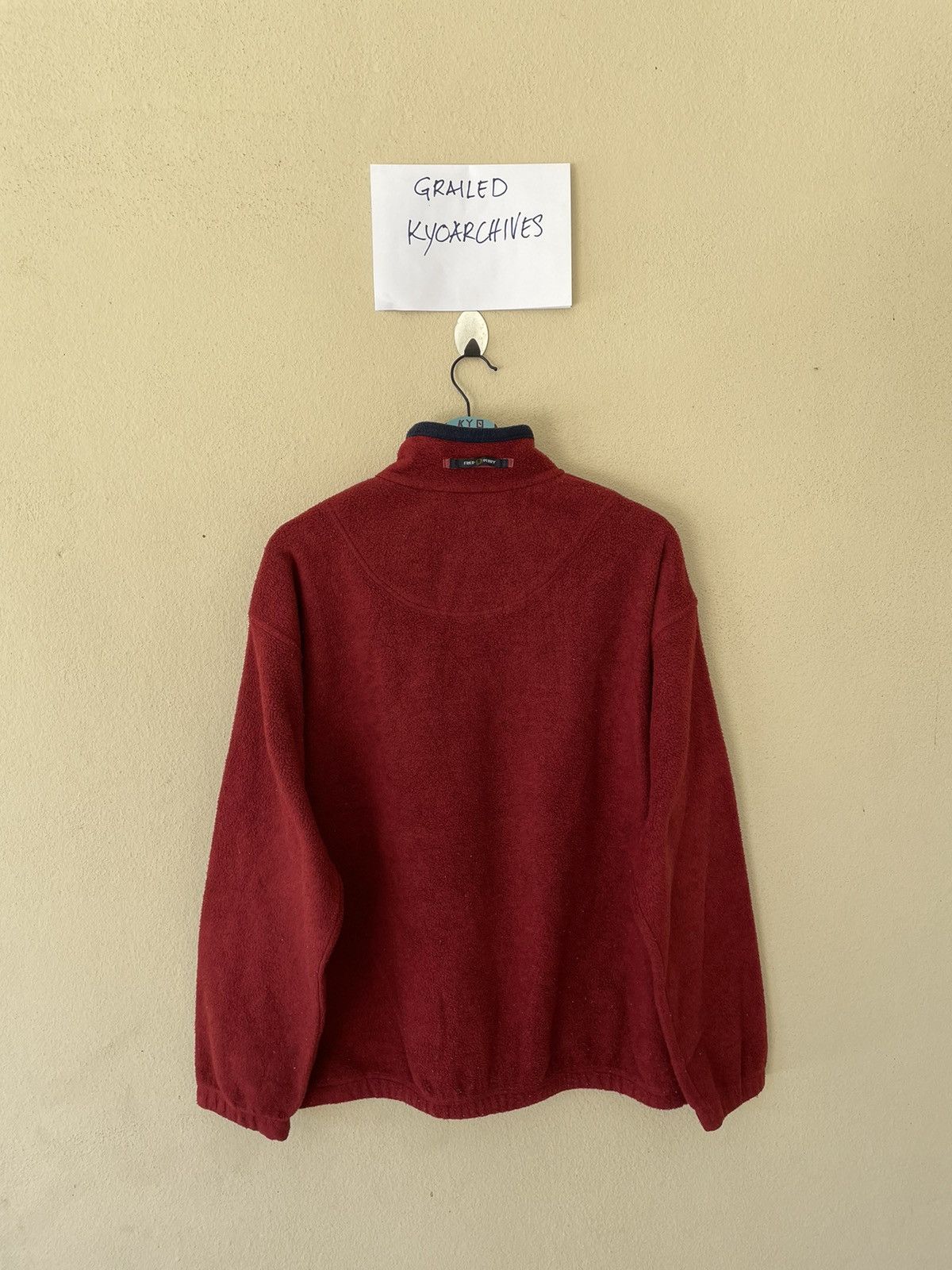 Fred Perry × Vintage VINTAGE FRED PERRY MADE IN ITALY ANORAK FLEECE JACKET Size US M / EU 48-50 / 2 - 7 Thumbnail