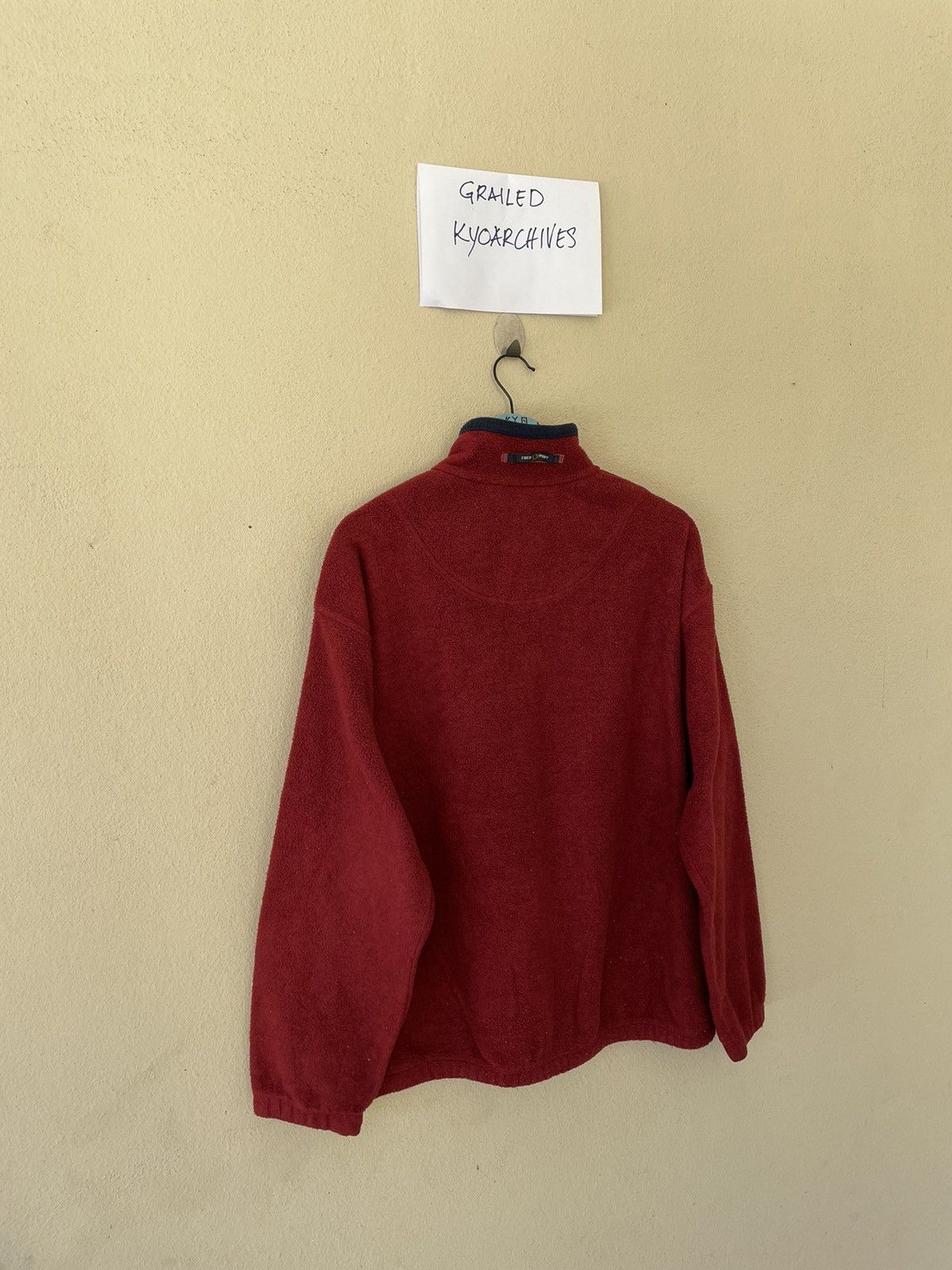 Fred Perry × Vintage VINTAGE FRED PERRY MADE IN ITALY ANORAK FLEECE JACKET Size US M / EU 48-50 / 2 - 8 Thumbnail