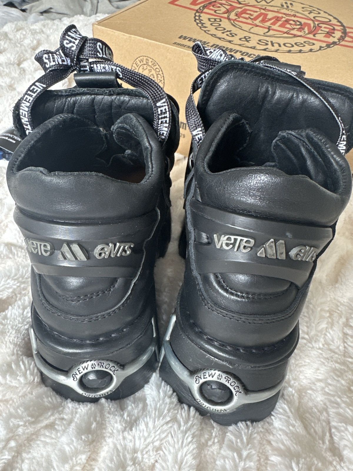 New Rock × Vetements Vetements x New Rock Leather Chunky Sneakers Size US 8.5 / IT 38.5 - 4 Thumbnail