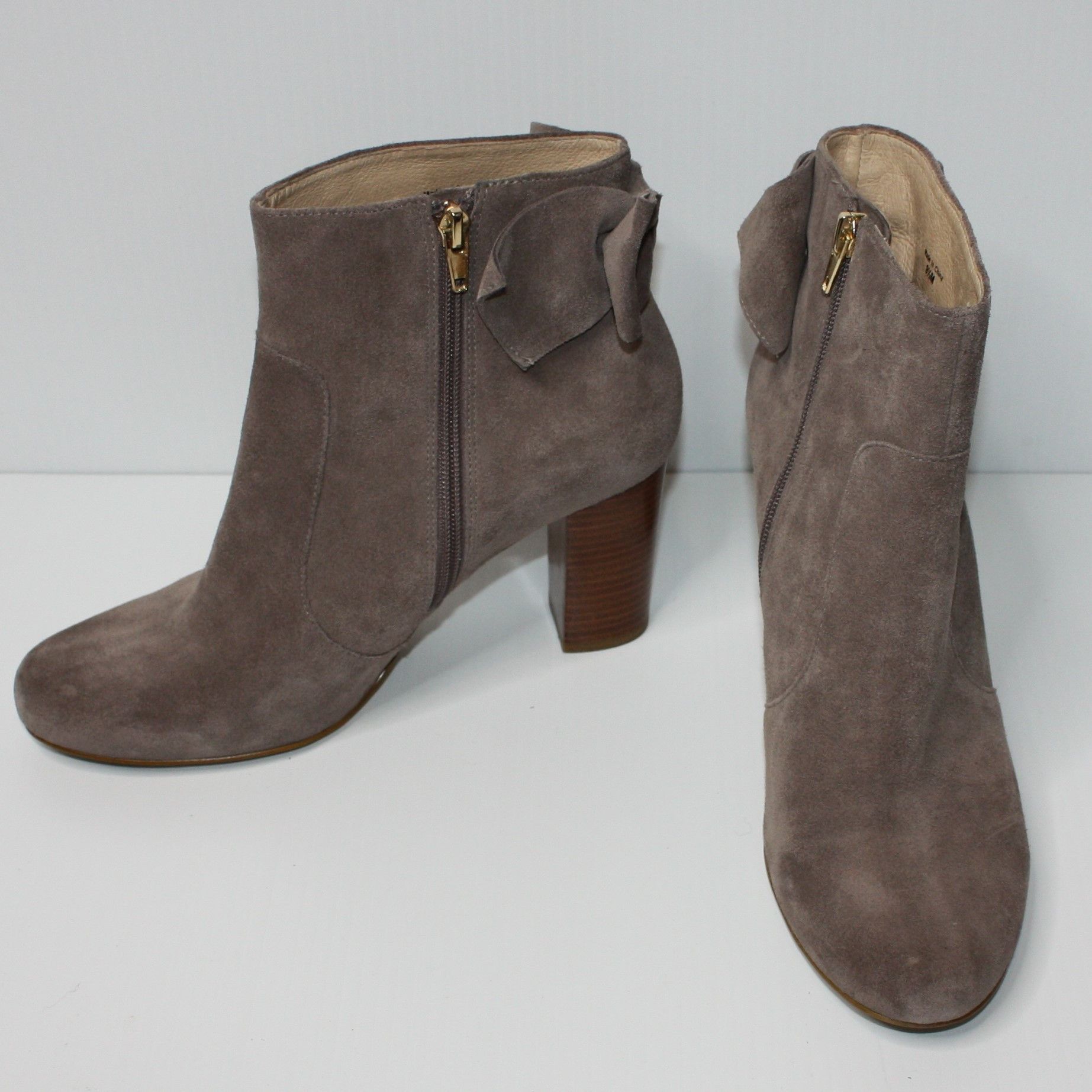 Kate Spade Clara Portabella Cow Suede Boots in Taupe