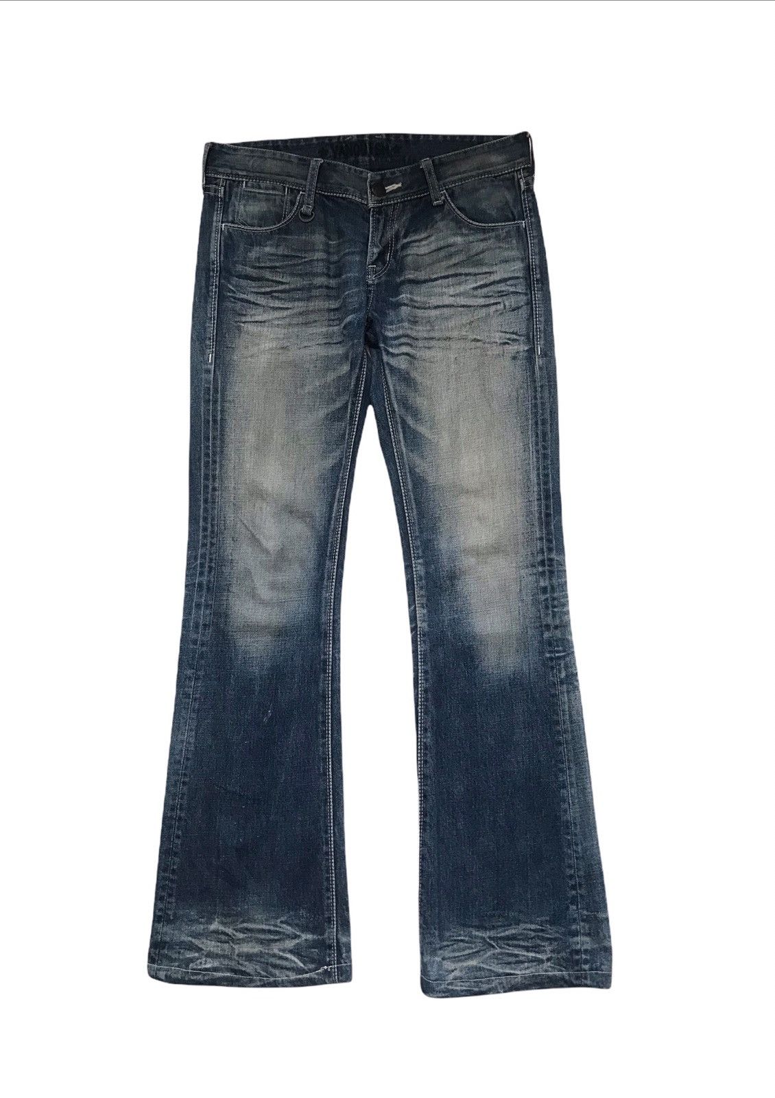 Vanquish VANQUISH FLARE DISTRESSED JEANS Size US 30 / EU 46 - 1 Thumbnail