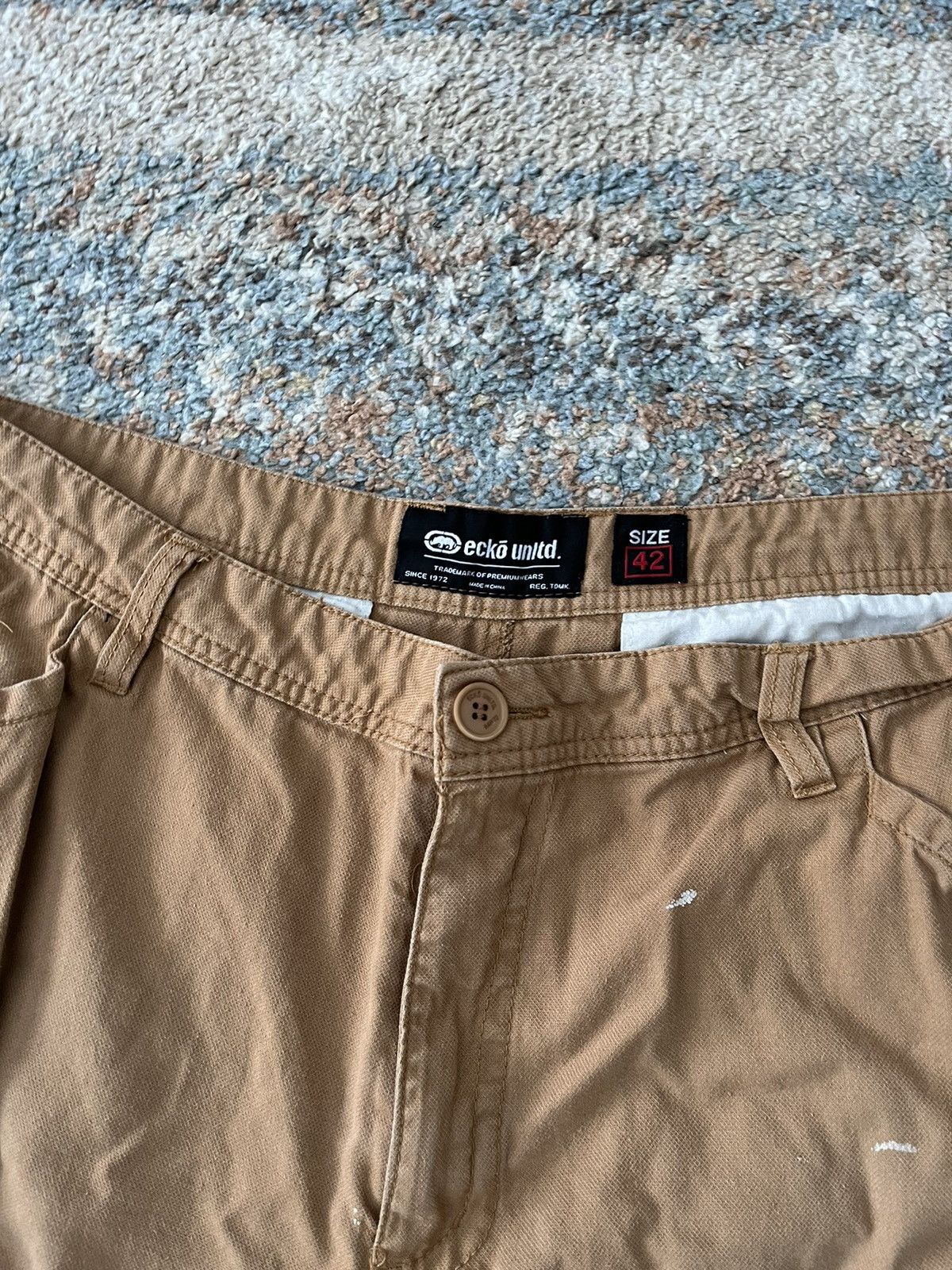 Ecko Unltd. × Vintage VTG Ecko Untold Cargo Military Shorts 42 Yachty Size US 42 / EU 58 - 3 Thumbnail