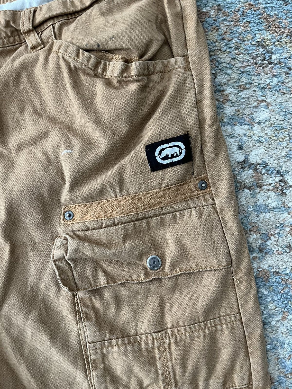 Ecko Unltd. × Vintage VTG Ecko Untold Cargo Military Shorts 42 Yachty Size US 42 / EU 58 - 2 Thumbnail