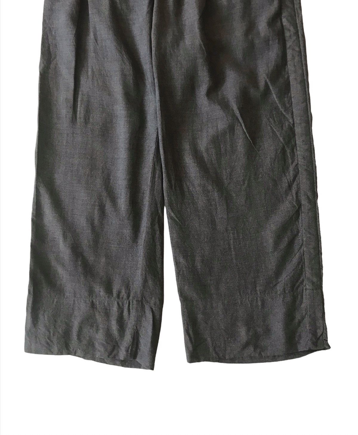 Kolor × Sacai Kolor Baggy Wide Pant Curve Out Wringkle Side Striped Size US 32 / EU 48 - 3 Thumbnail