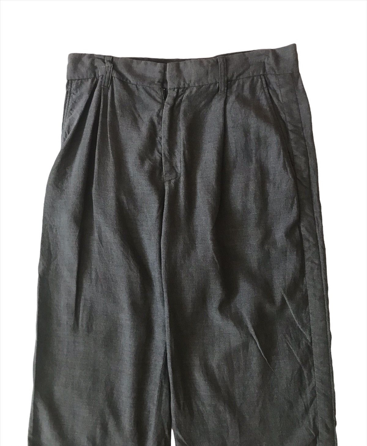 Kolor × Sacai Kolor Baggy Wide Pant Curve Out Wringkle Side Striped Size US 32 / EU 48 - 2 Thumbnail
