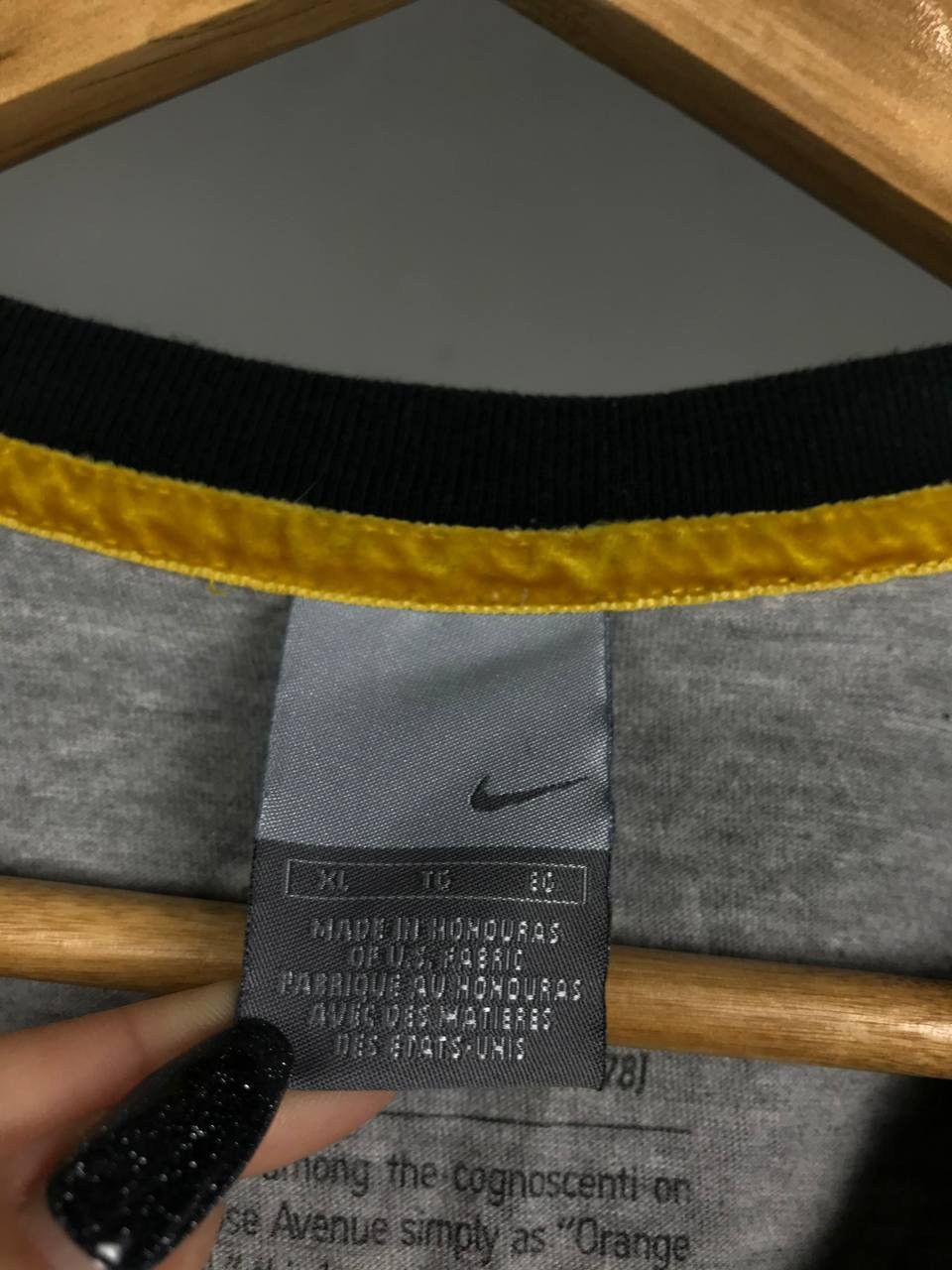 Nike × Vintage Nike big swoosh streetwear vintage limited issue longsleeve Size US XL / EU 56 / 4 - 4 Thumbnail