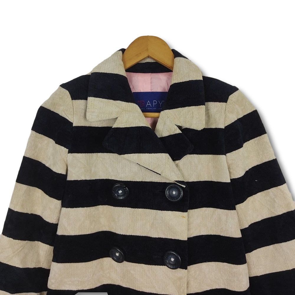 Bape A Bathing Ape Bape Bapy Striped Corduroy Winter Coat Size S / US 4 / IT 40 - 3 Thumbnail