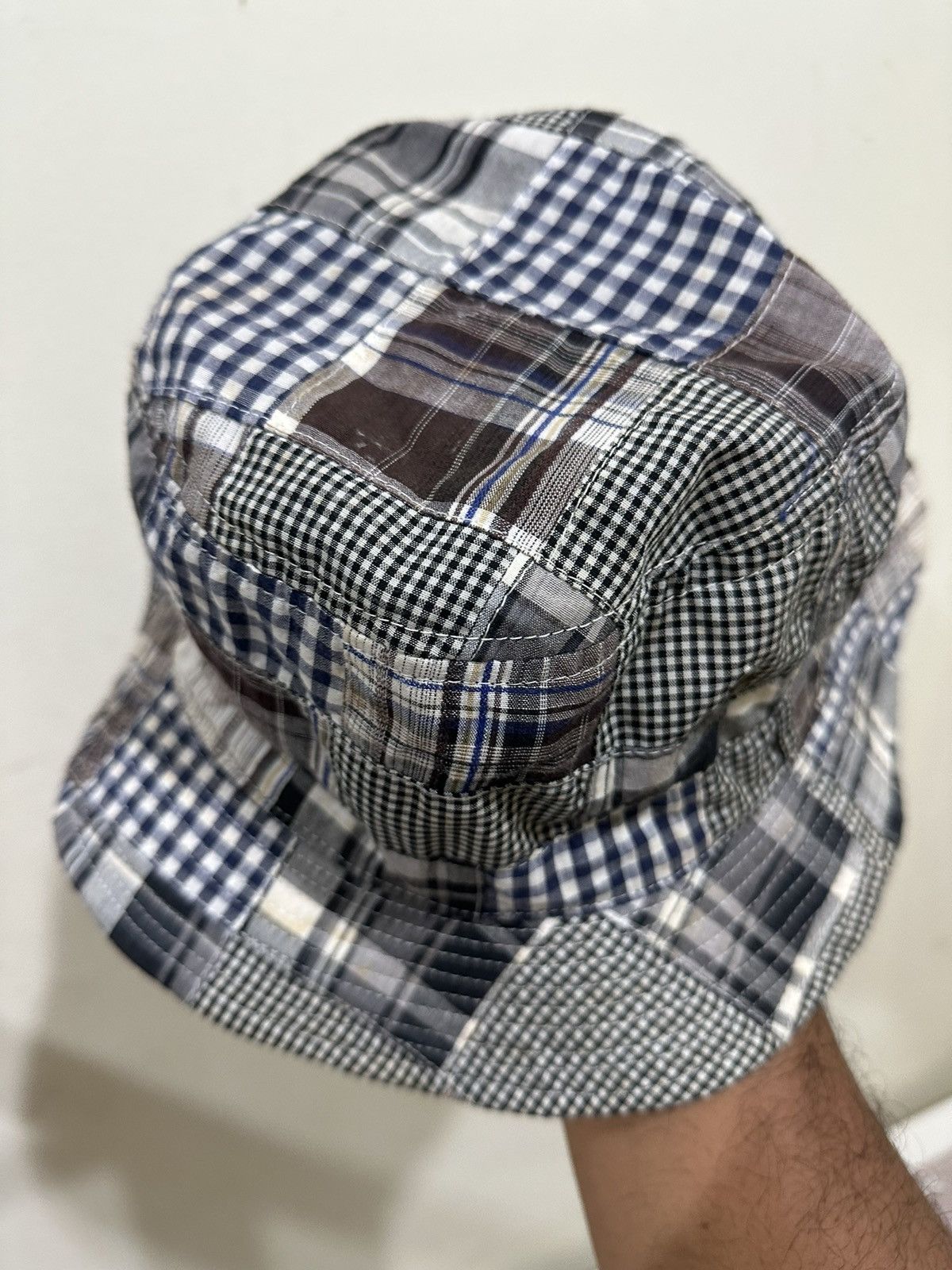Japanese Brand Rare Patchwork Style Bucket Hat Size ONE SIZE - 4 Thumbnail