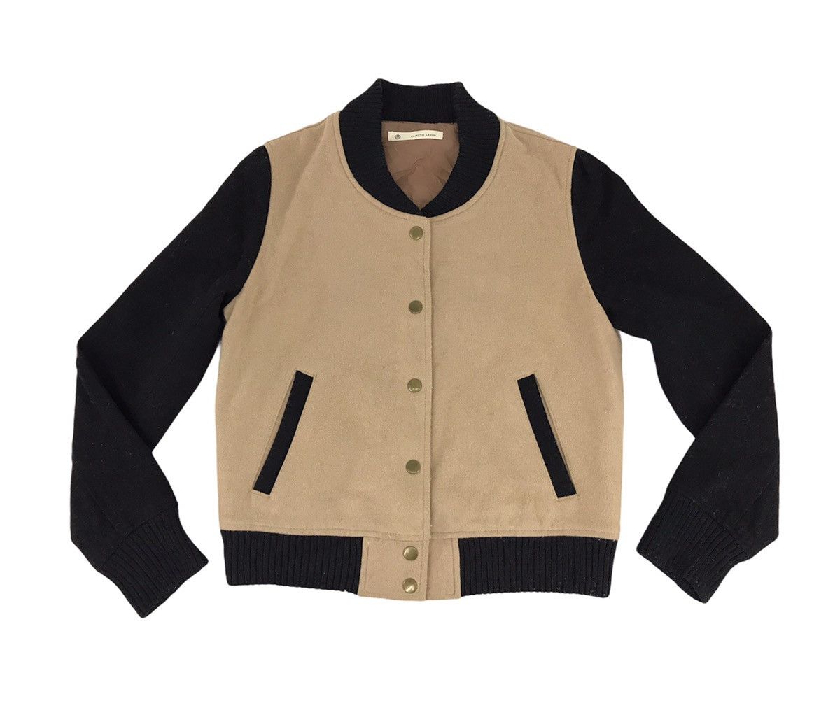 Majestic Majestic Legon Simple Varsity Jacket Wool Quilted Inner Size S / US 4 / IT 40 - 1 Thumbnail