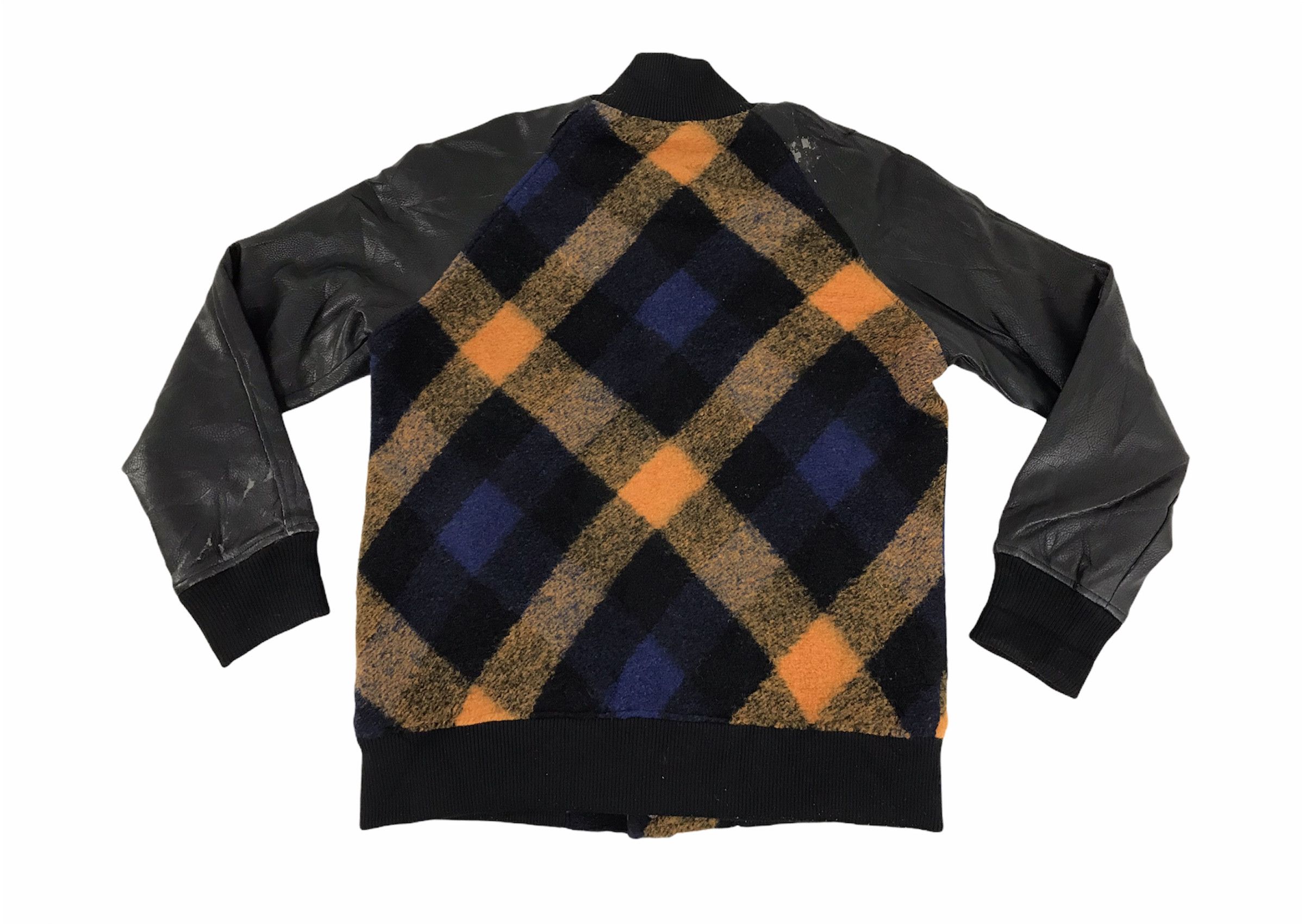 Japanese Brand Vintage SSJ & Sons Varsity PVC Varsity Fleece Wool Jacket Size US L / EU 52-54 / 3 - 2 Thumbnail