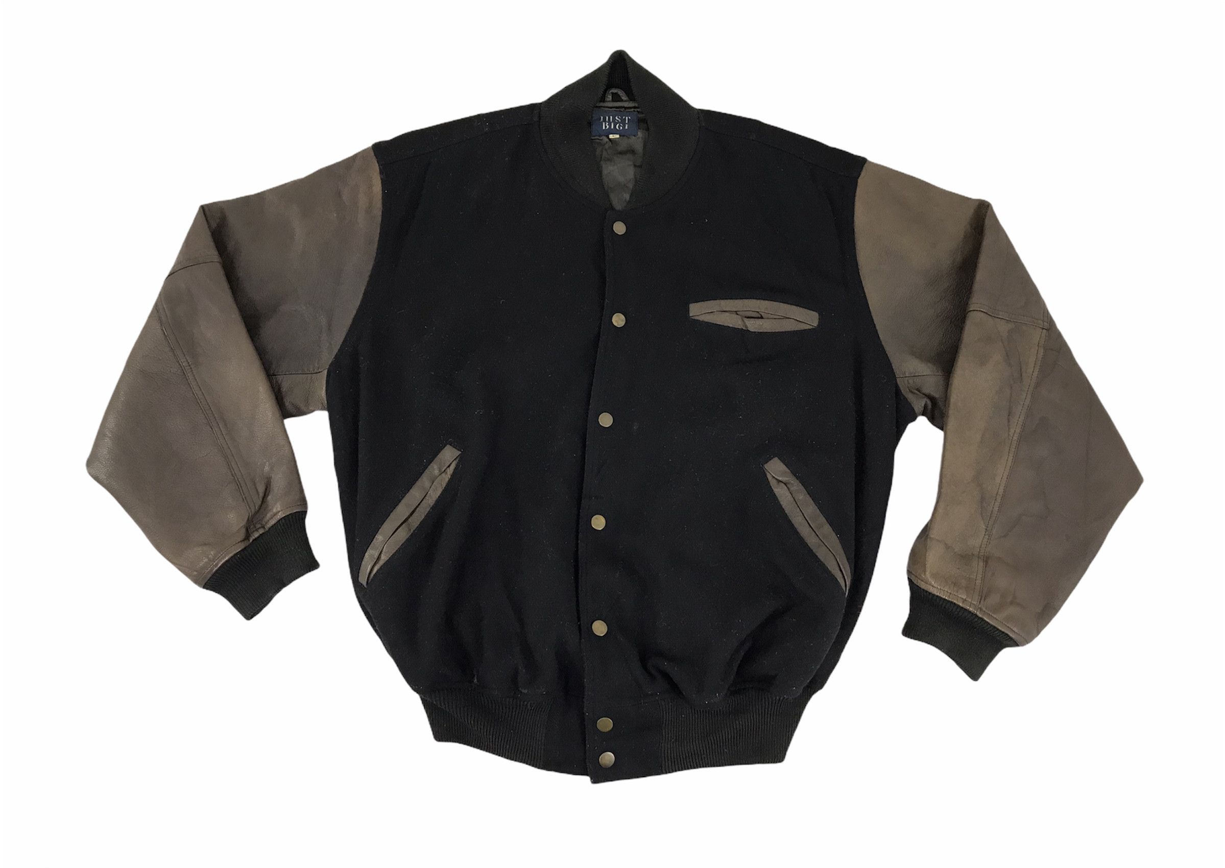 BIGI × Japanese Brand Just Bigi Champion VS Chalenger Varsity Leather Jacket Size US L / EU 52-54 / 3 - 3 Thumbnail