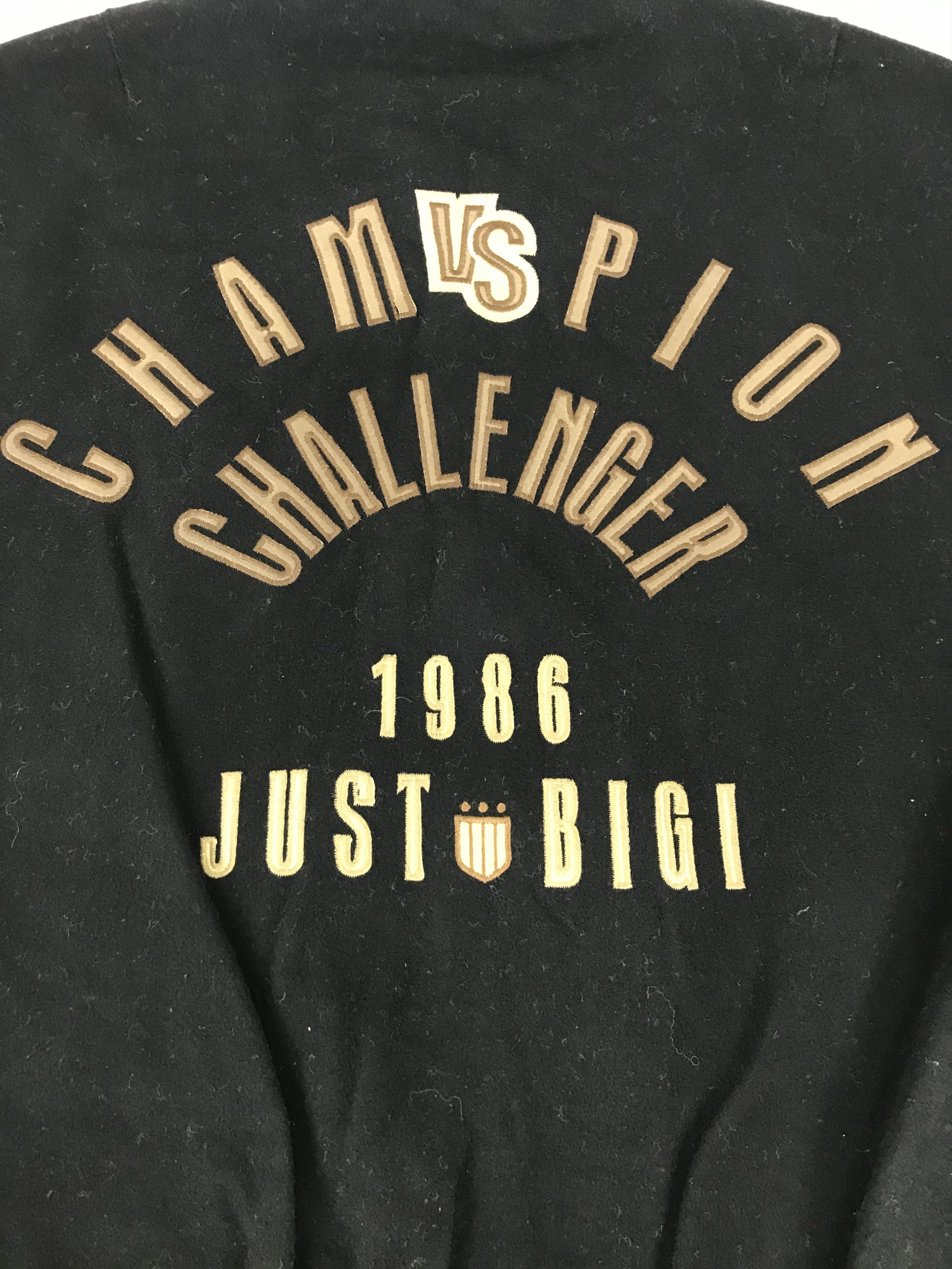 BIGI × Japanese Brand Just Bigi Champion VS Chalenger Varsity Leather Jacket Size US L / EU 52-54 / 3 - 2 Thumbnail