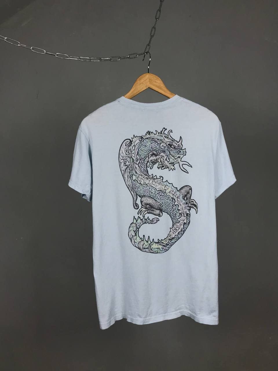 Stussy Stussy dragon Japanese brand streetwear overprinted tee Size US M / EU 48-50 / 2 - 1 Thumbnail